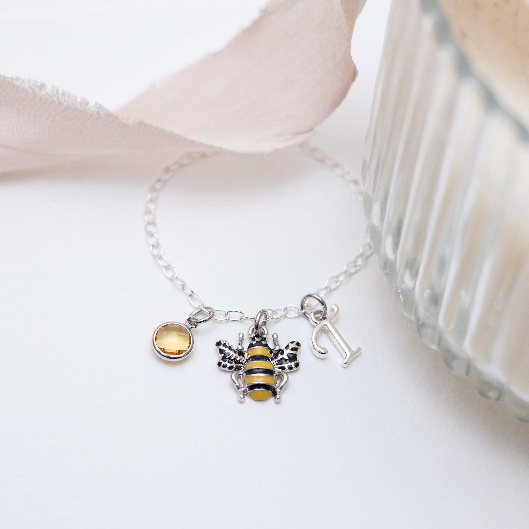 Personalised Bee Bracelet