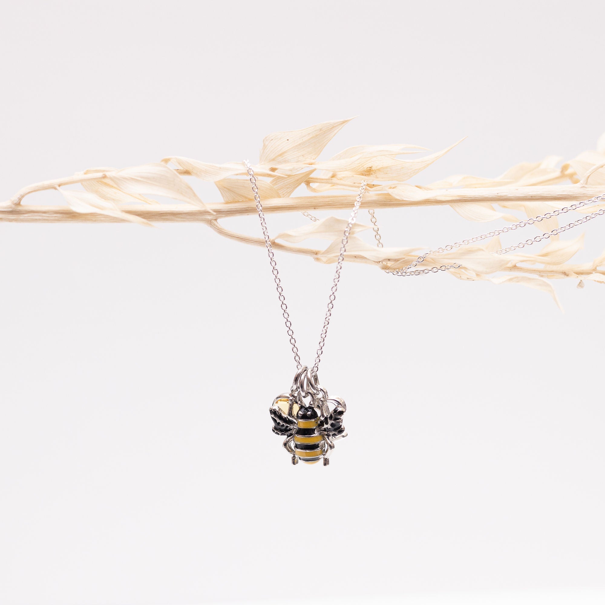 Personalised Bumble Bee Necklace