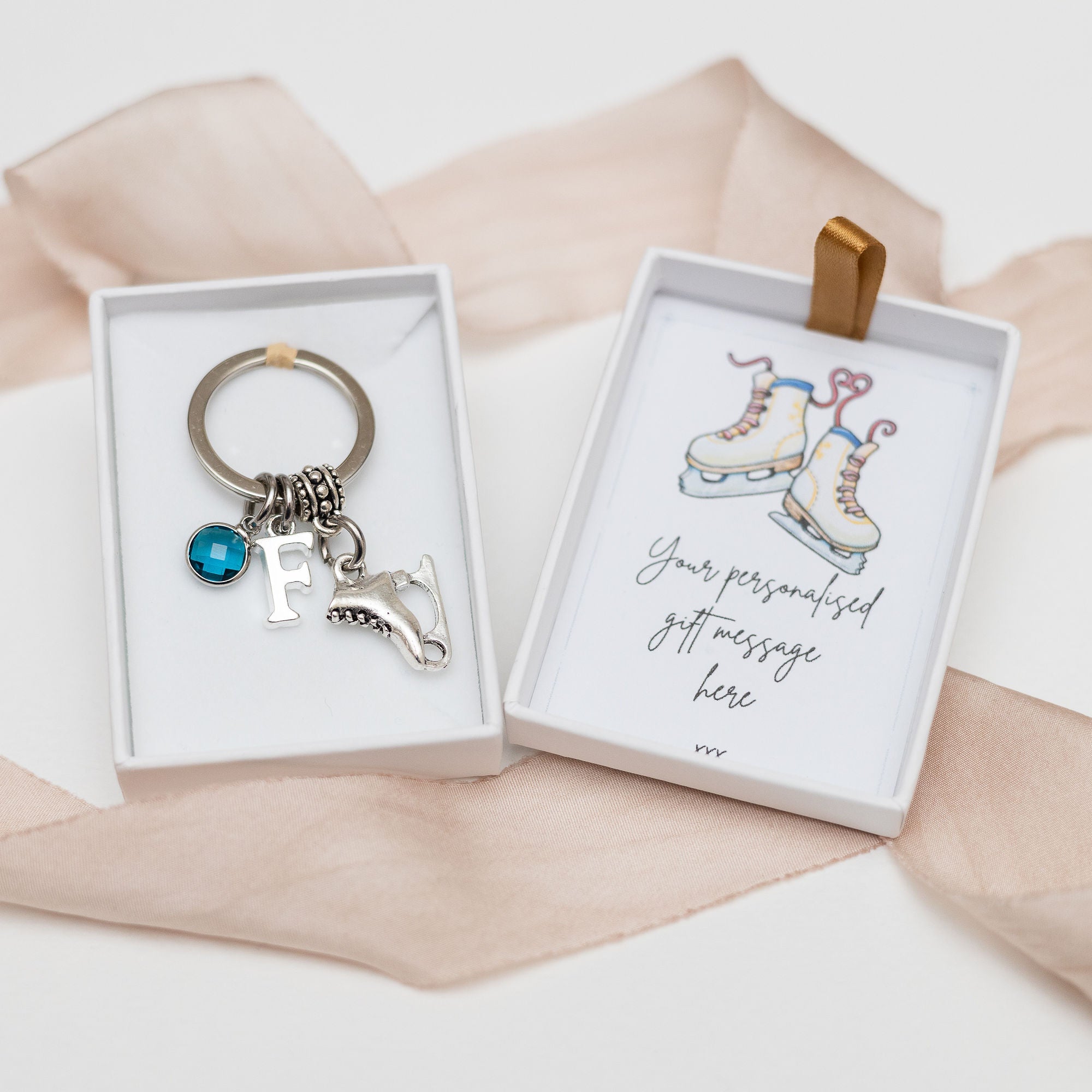 Personalised Ice Skate Keyring
