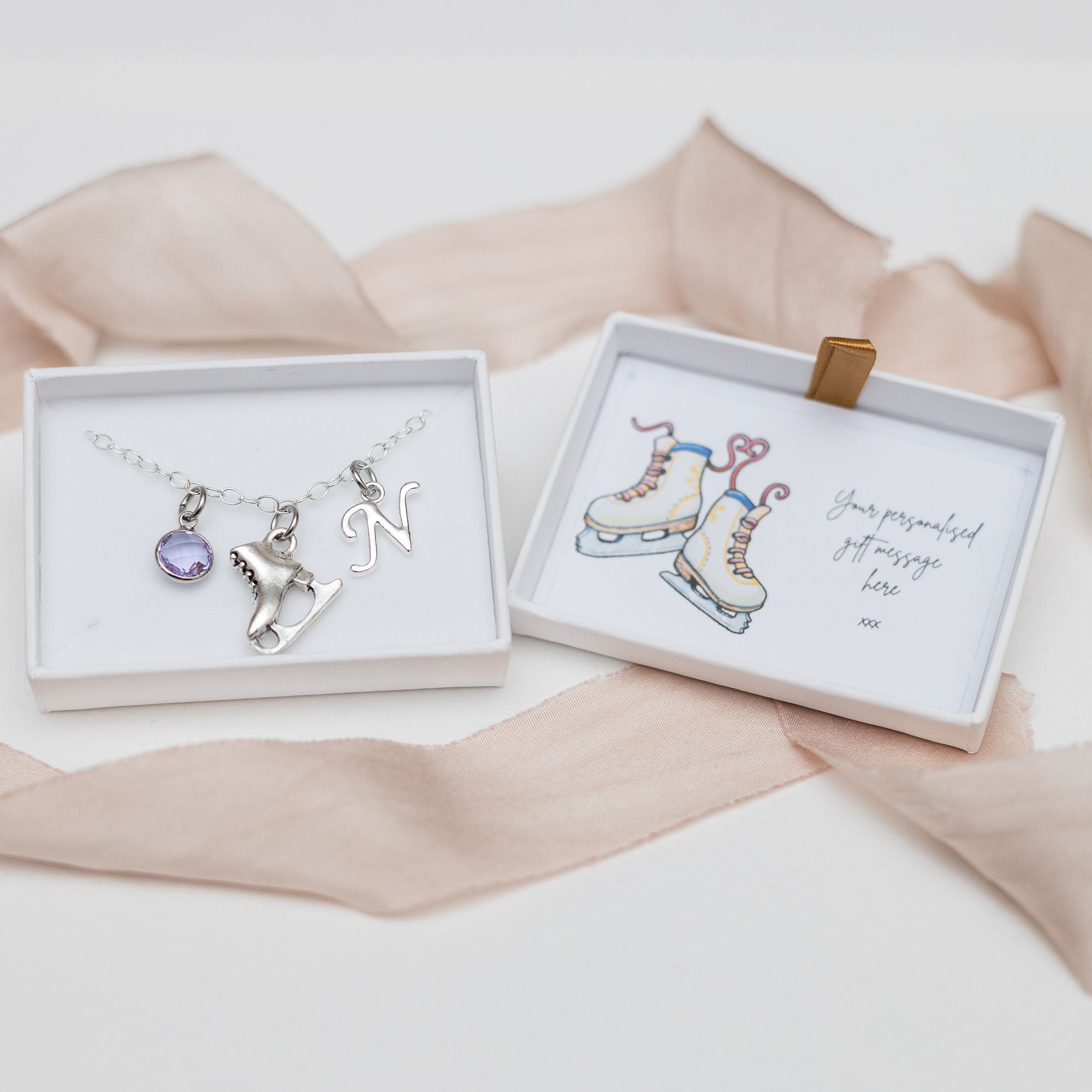 Personalised Ice Skate Bracelet