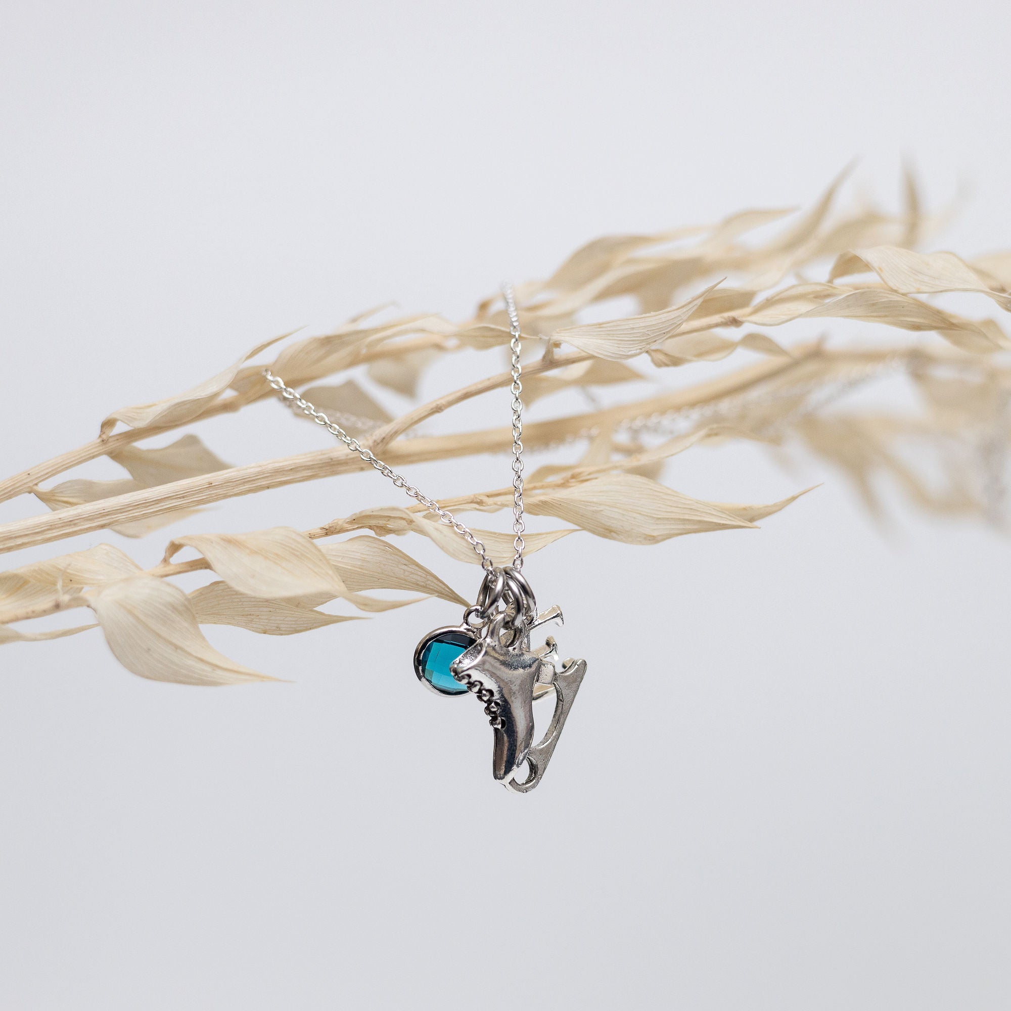 Personalised Ice Skate Necklace