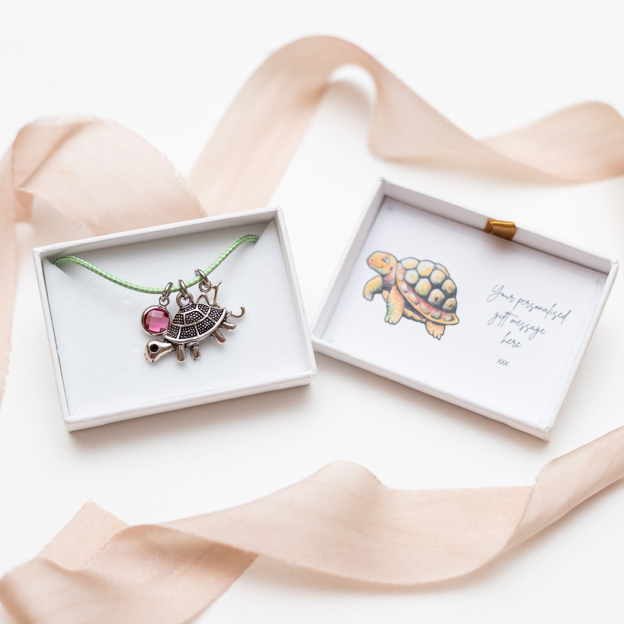 Personalised Tortoise Cord Bracelet