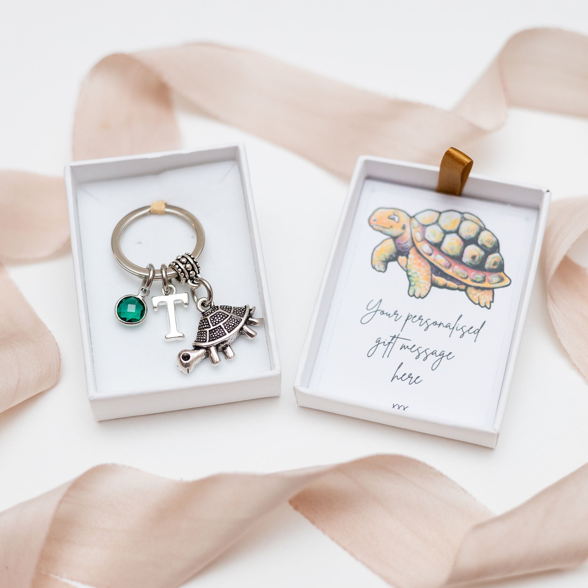 Personalised Tortoise Keyring