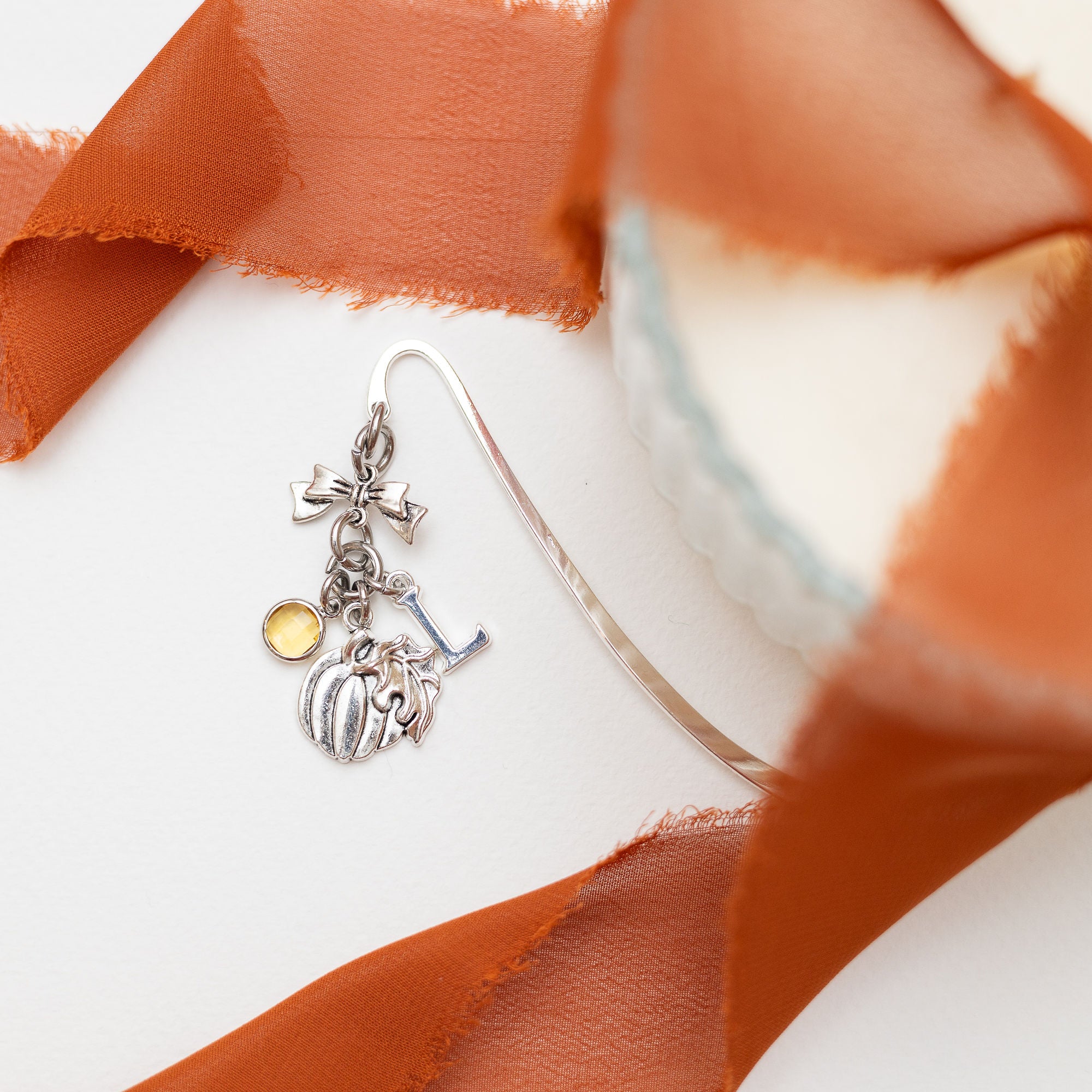 Personalised Pumpkin Bookmark