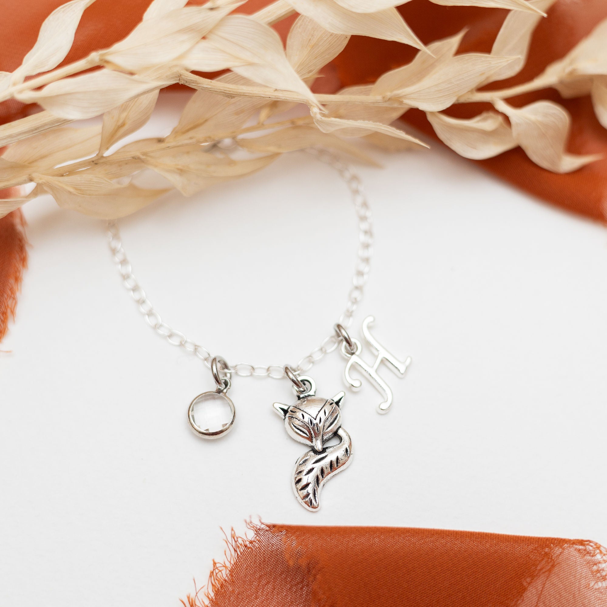 Personalised Fox Bracelet