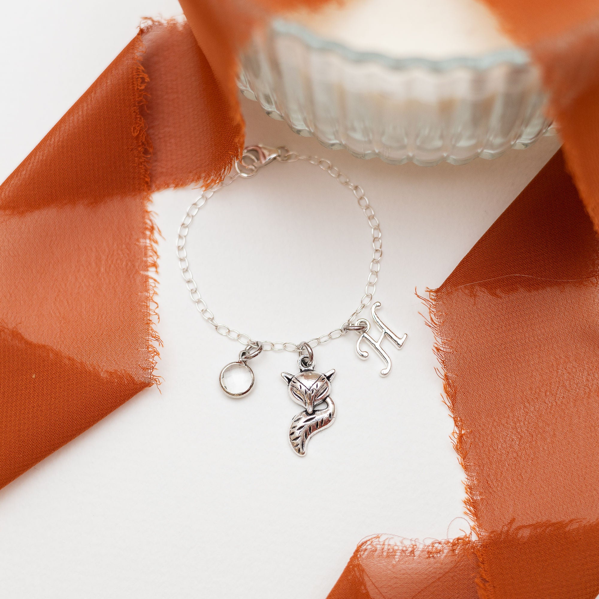 Personalised Fox Bracelet