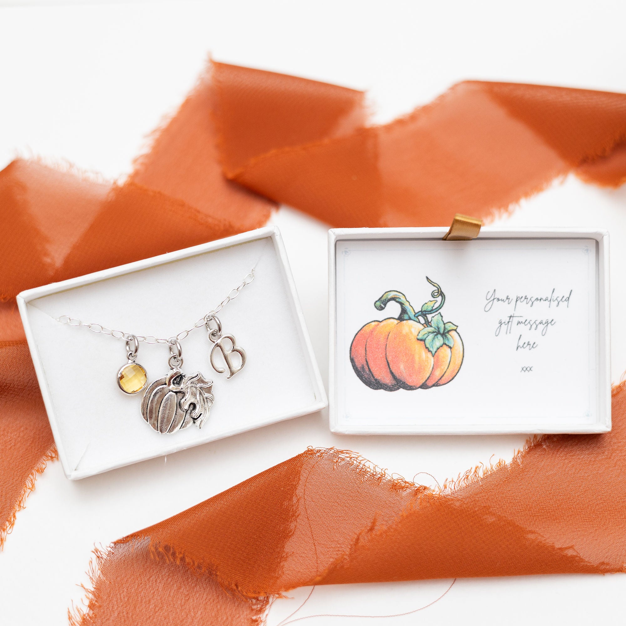 Personalised Pumpkin Bracelet