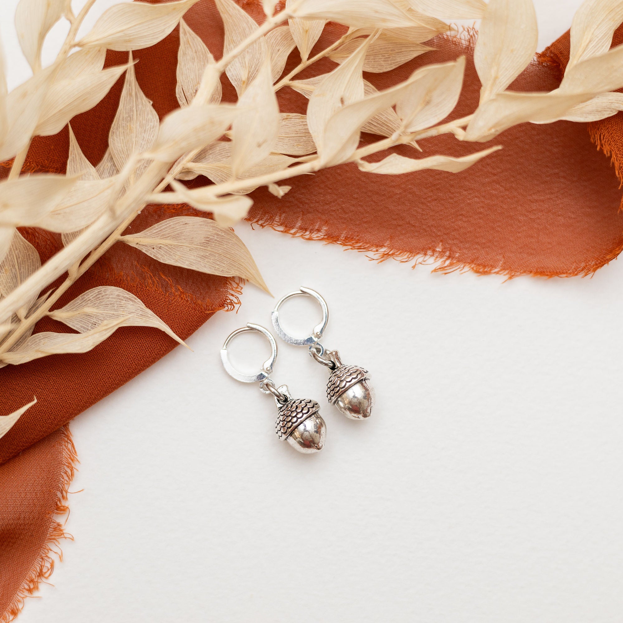 Acorn Charm Earrings