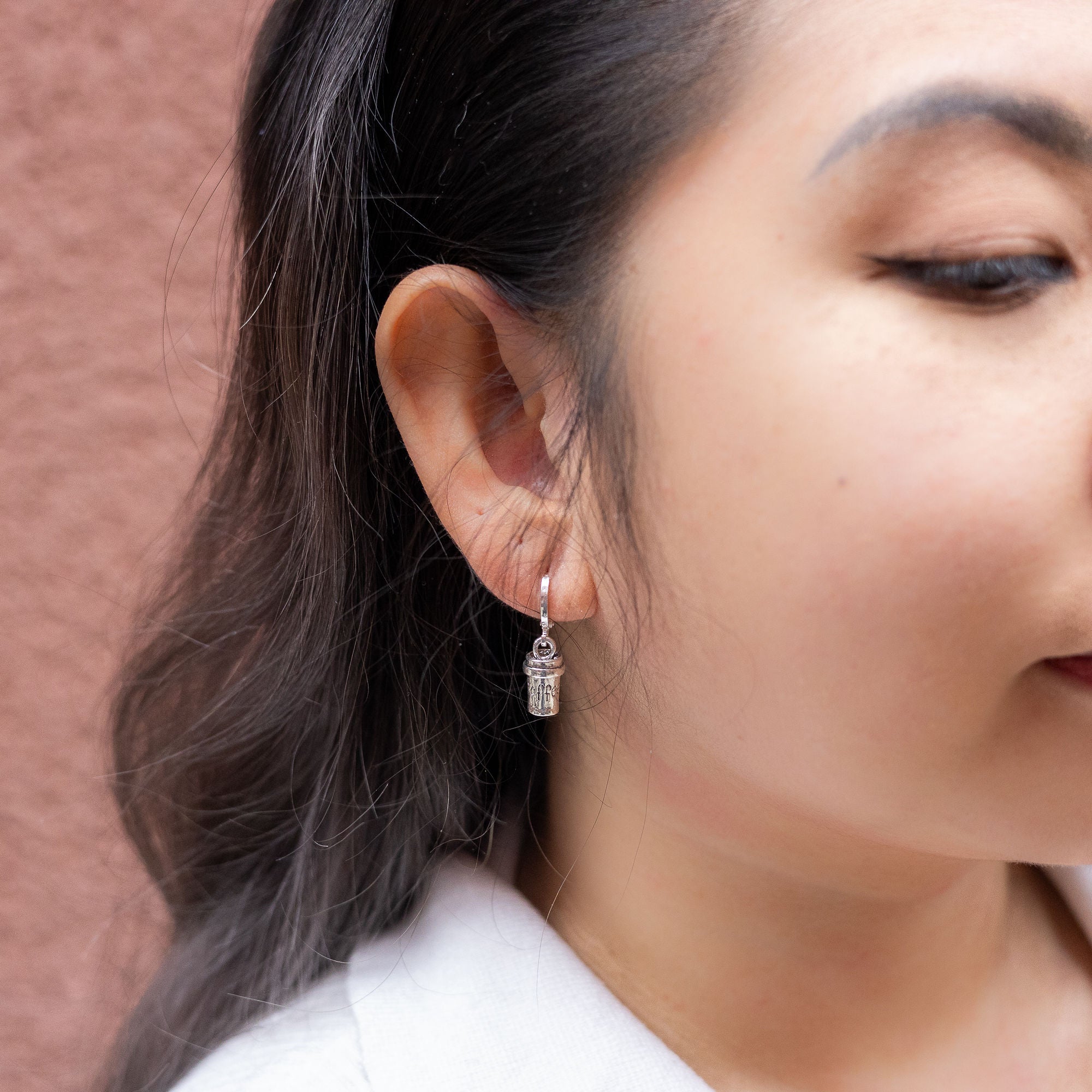 Coffee Charm Earrings