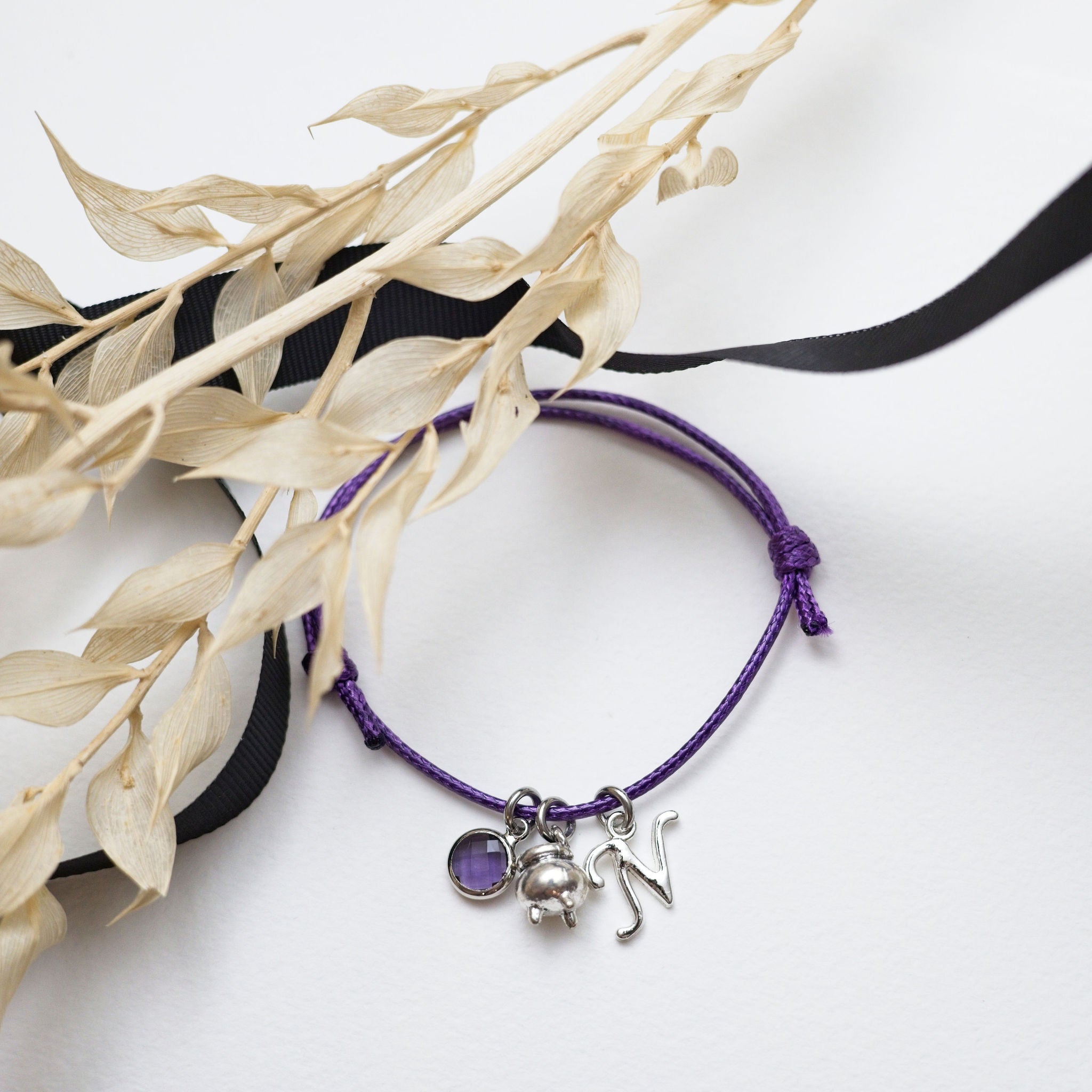 Personalised Cauldron Cord Bracelet