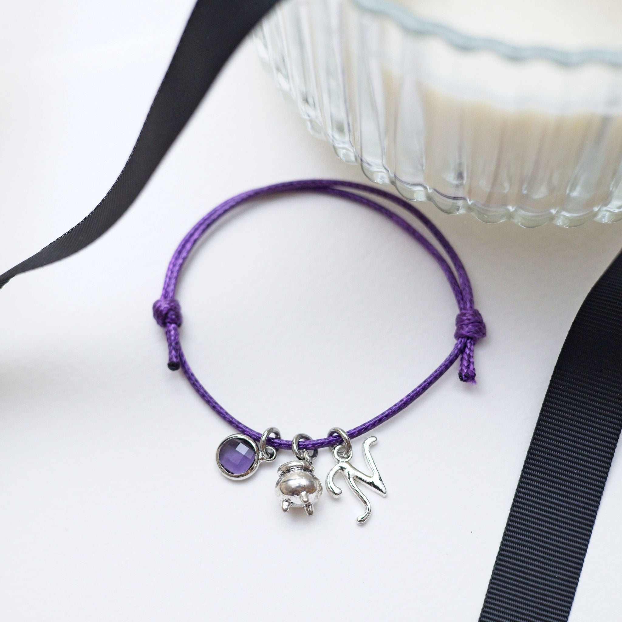 Personalised Cauldron Cord Bracelet