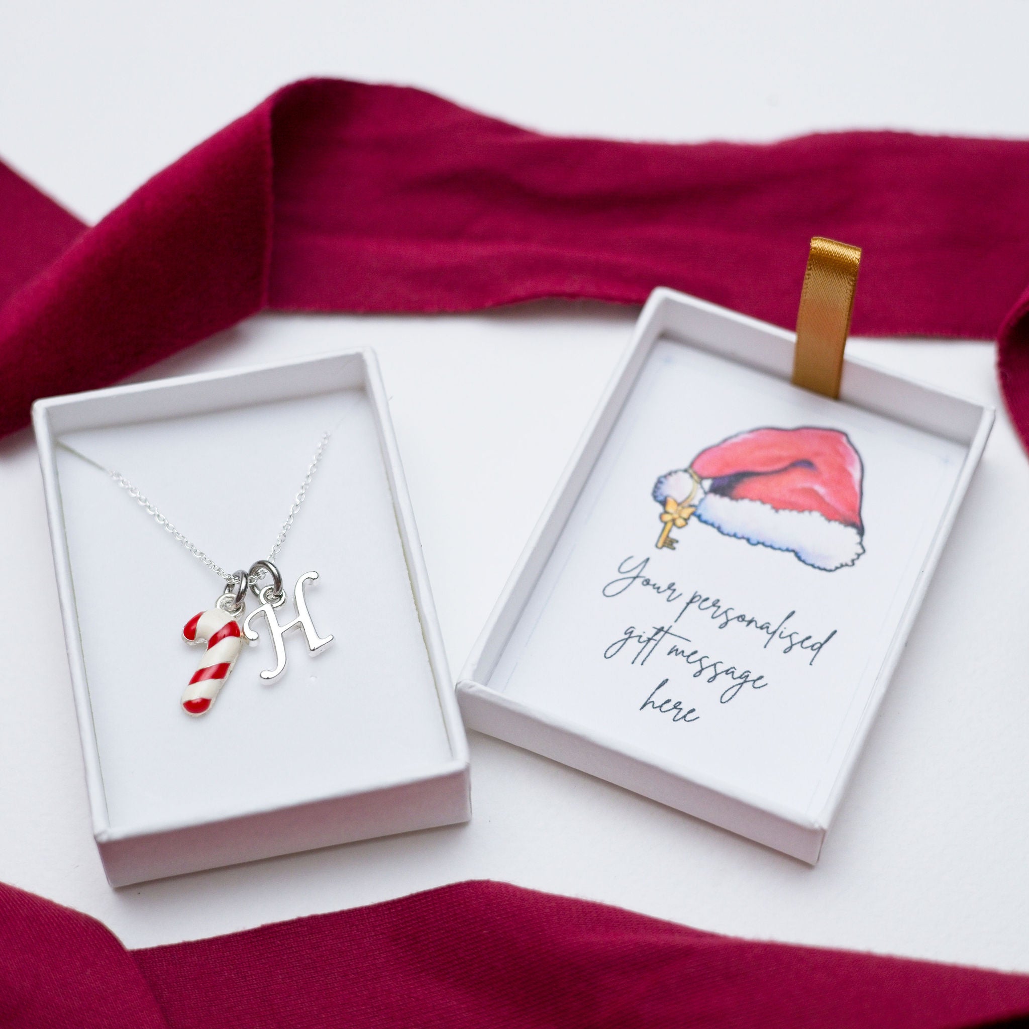 Personalised Candy Cane Necklace