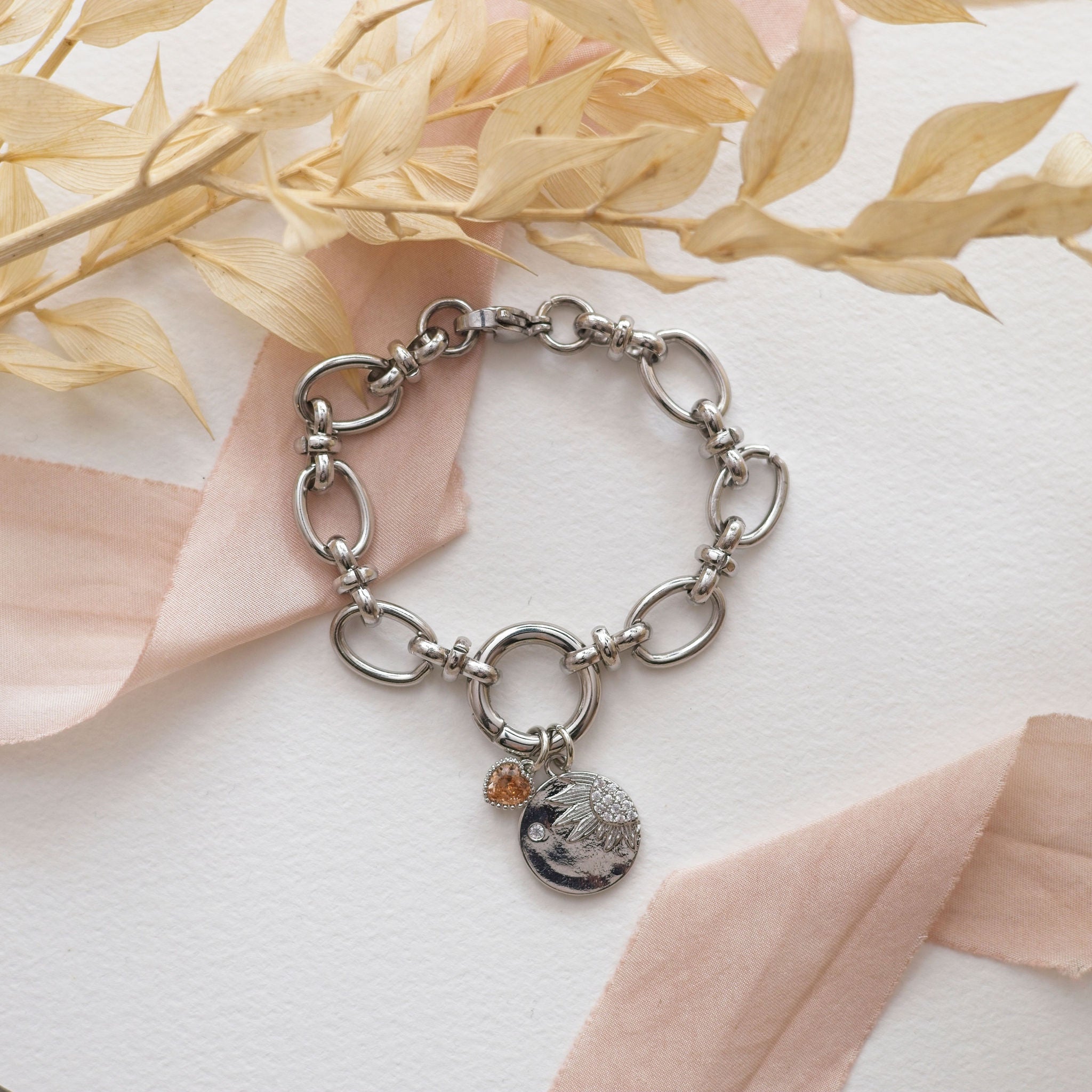 Sunflower Spirit Bracelet - Charm Bar Pre-Made