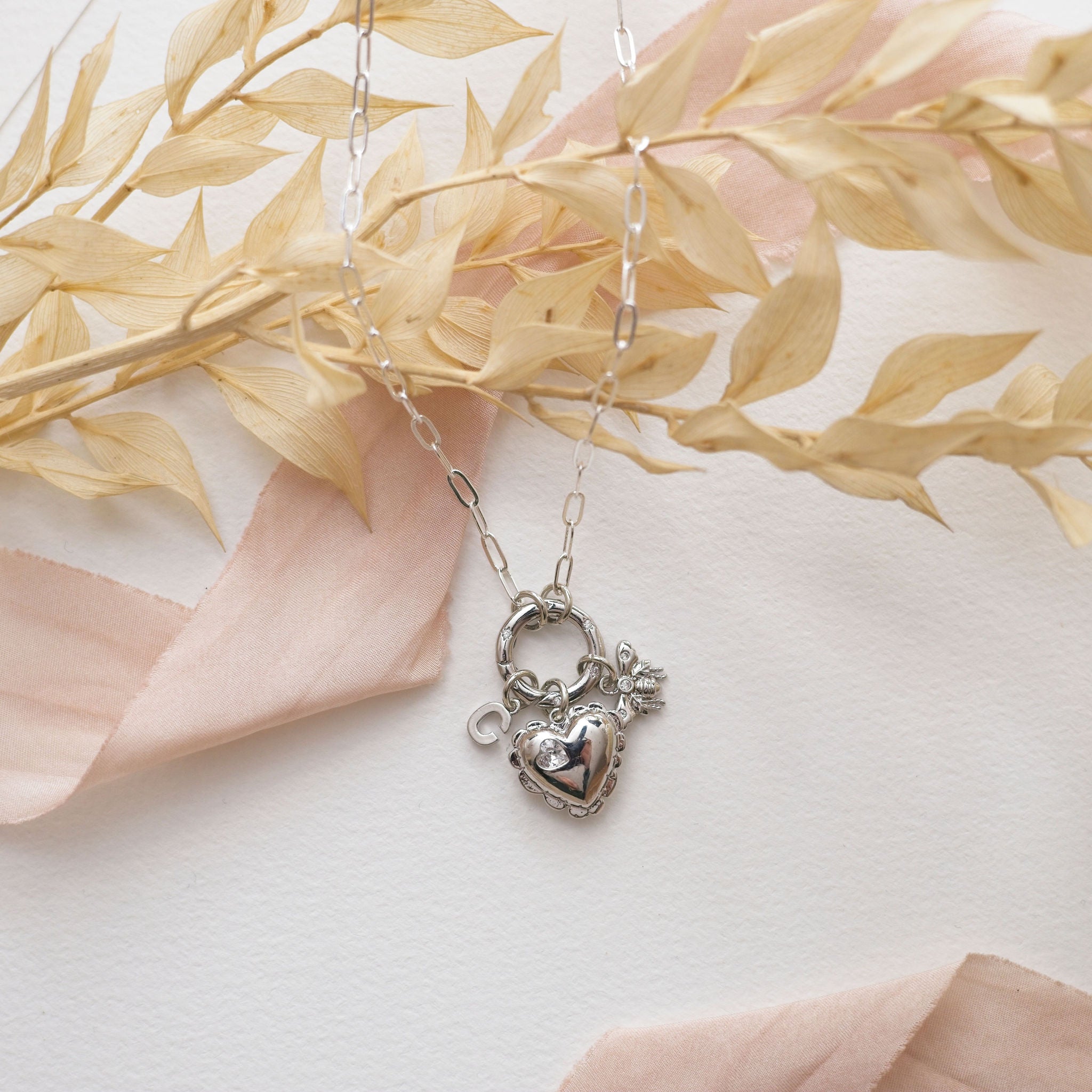 Create your own Paper Clip Charm Necklace