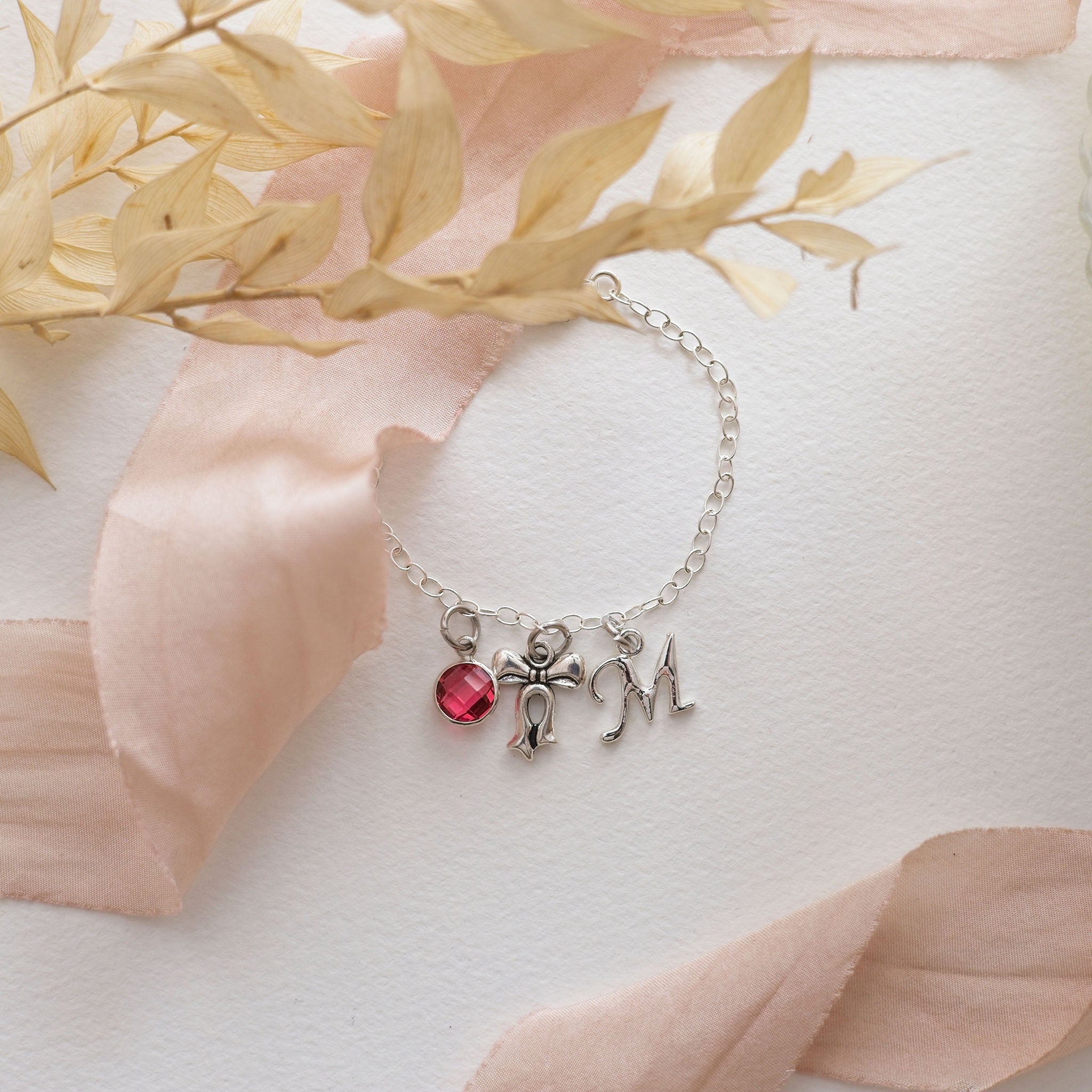Personalised Bow Bracelet