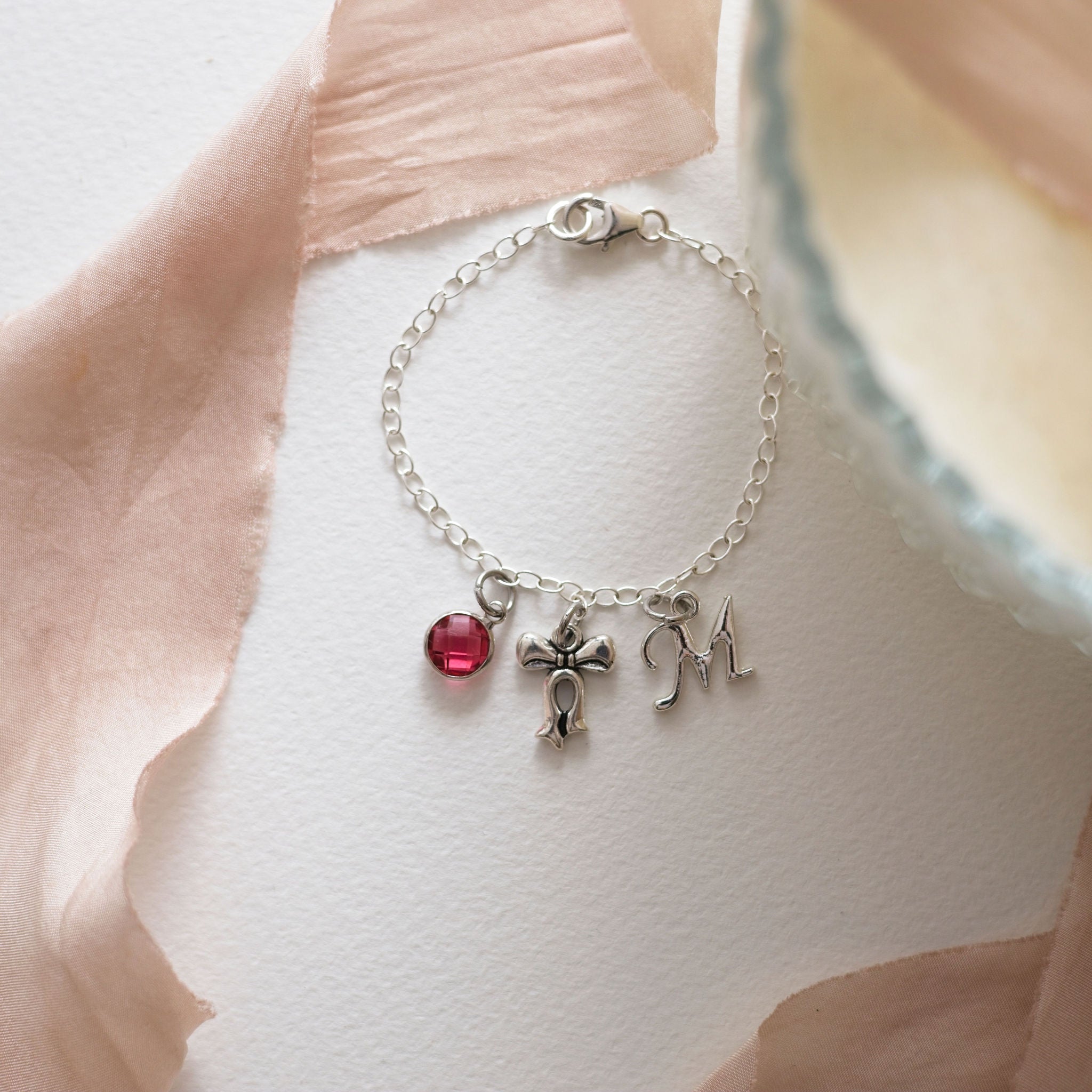Personalised Bow Bracelet