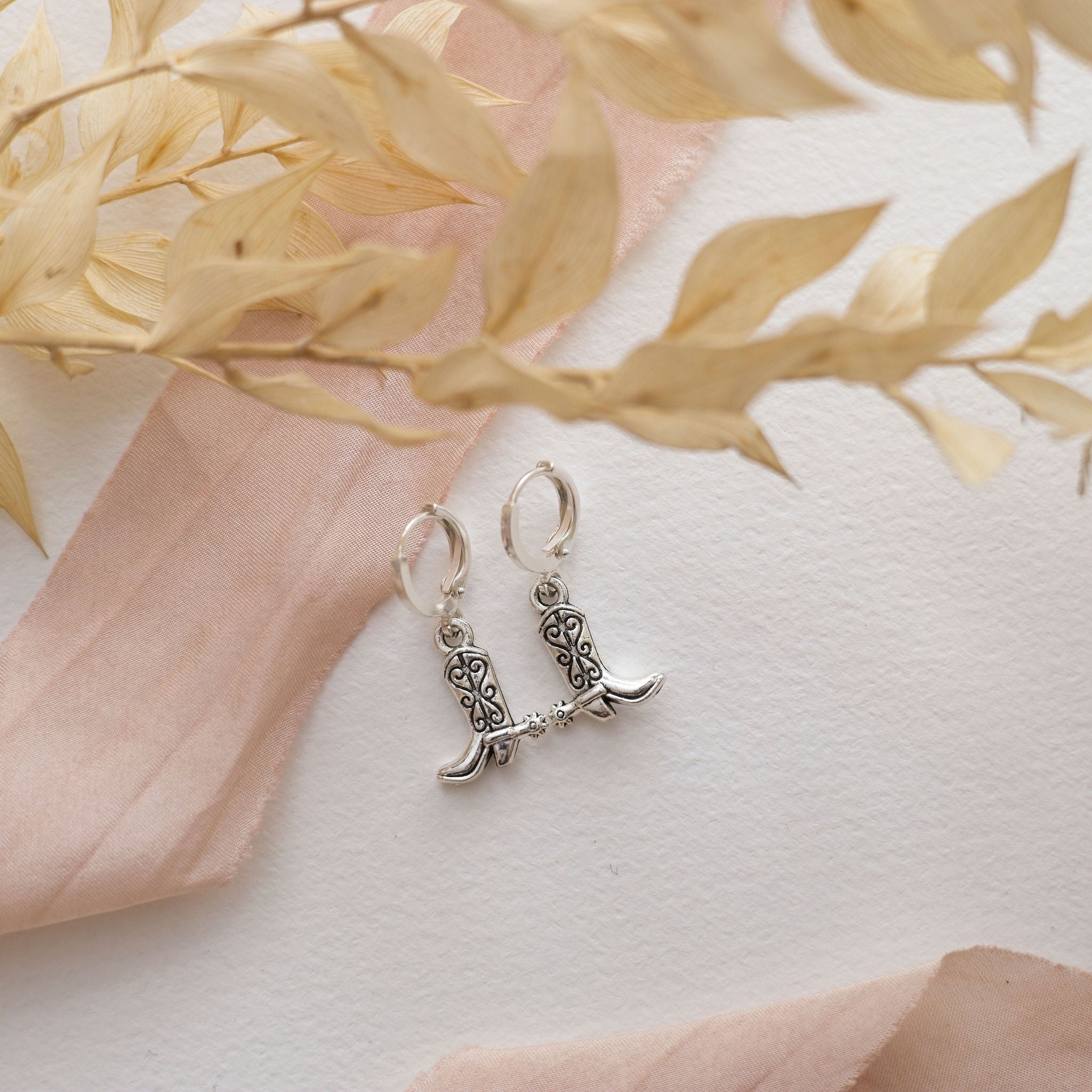 Cowboy Boot Charm Earrings