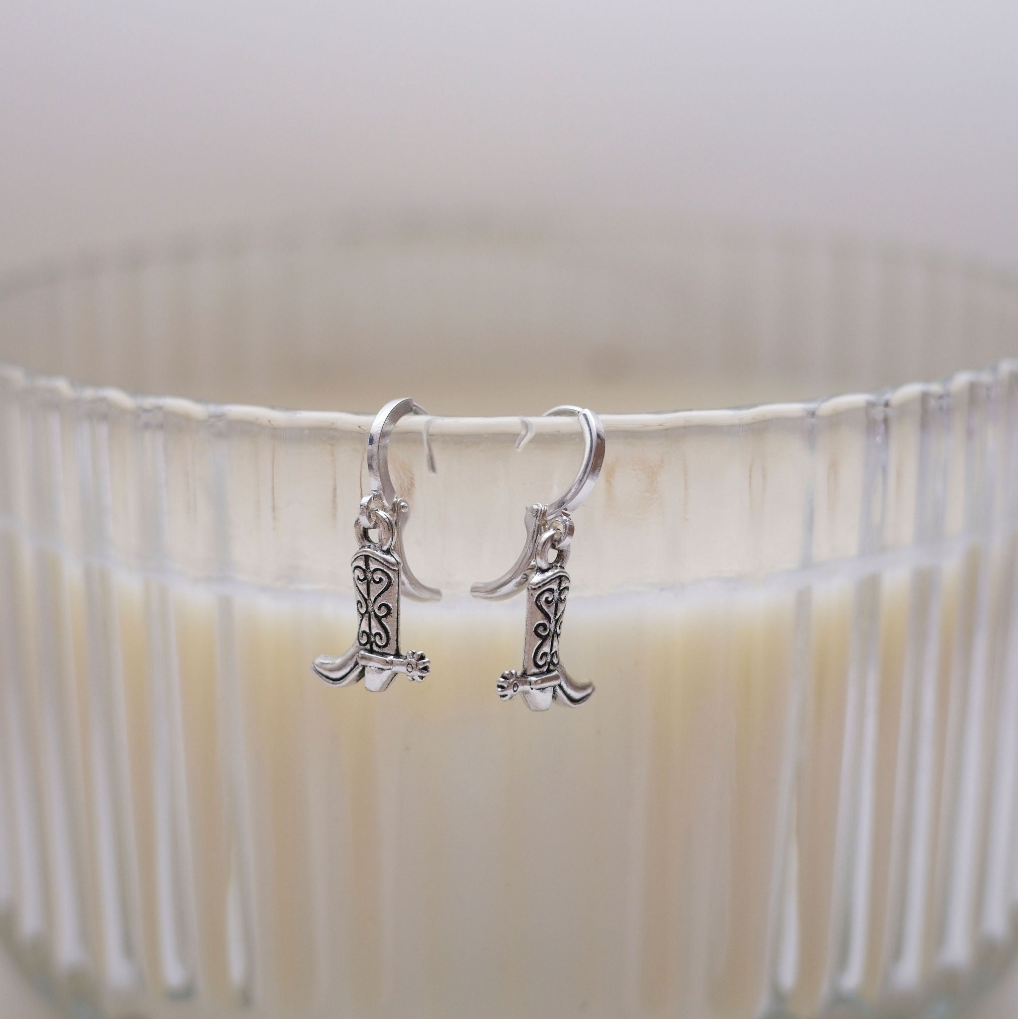Cowboy Boot Charm Earrings