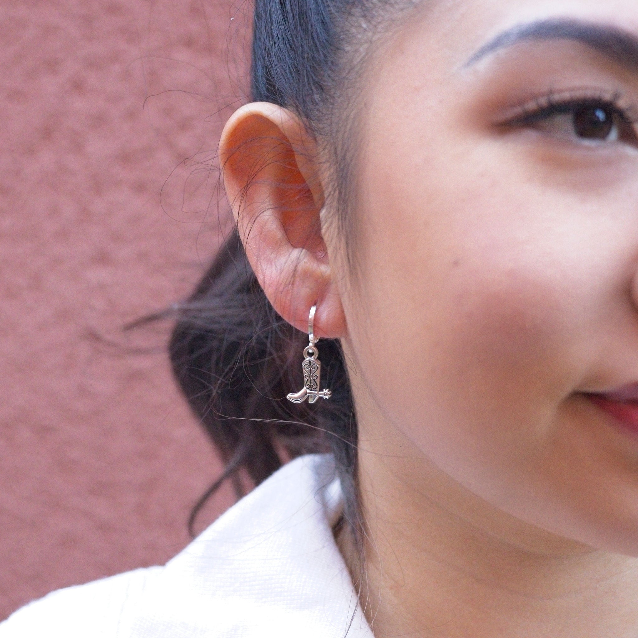 Cowboy Boot Charm Earrings