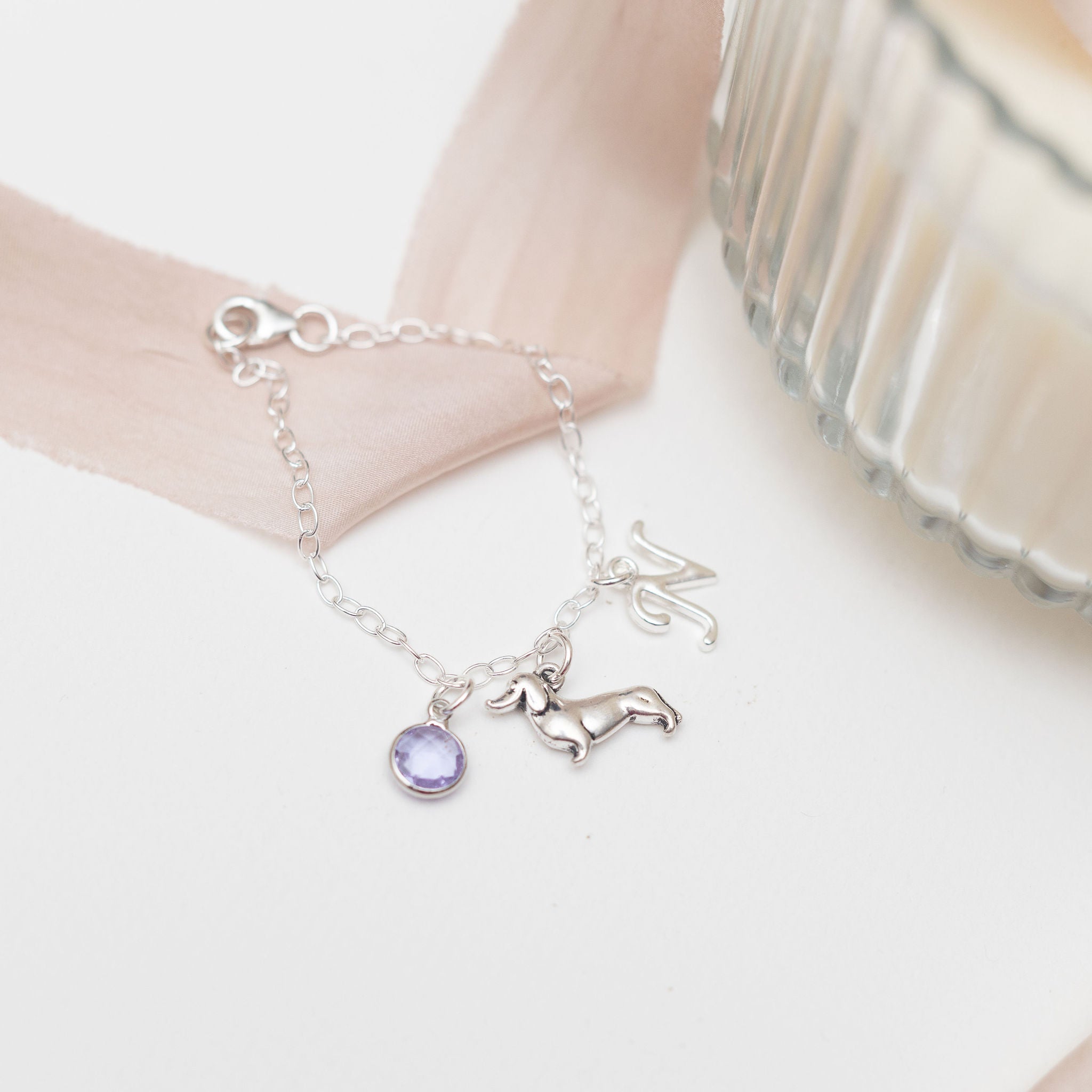 Personalised Dachshund Dog Bracelet