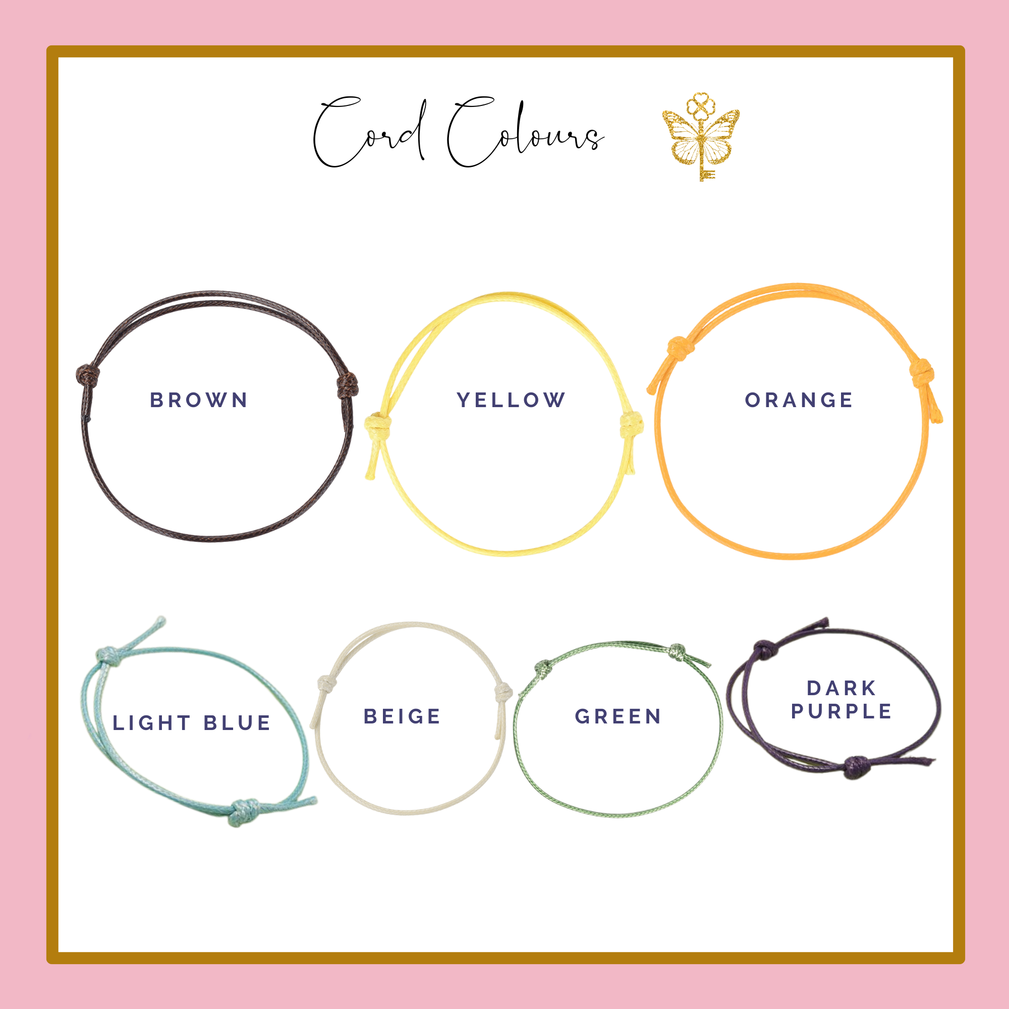 Personalised Paint Cord Bracelet