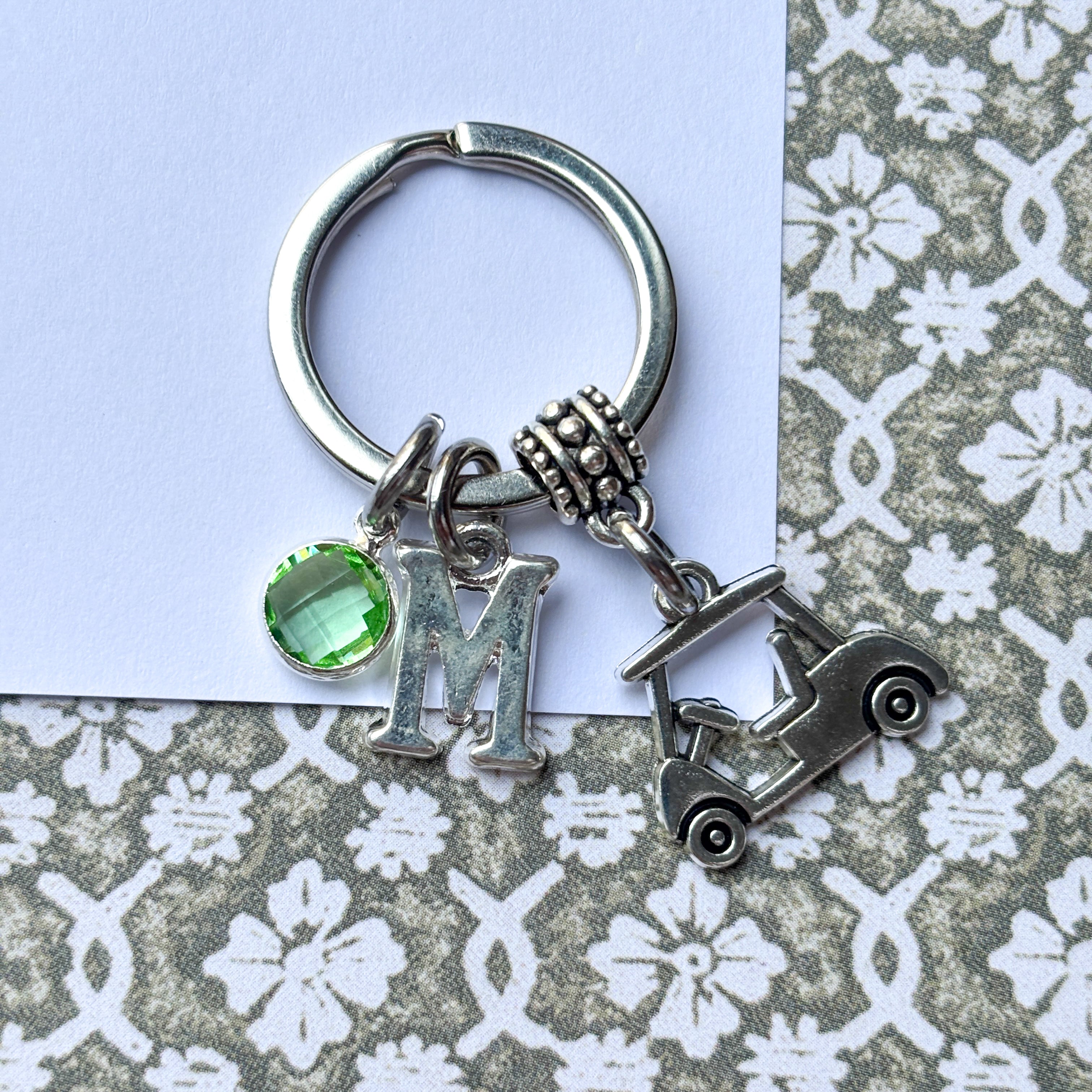 Personalised Golf Cart Keyring