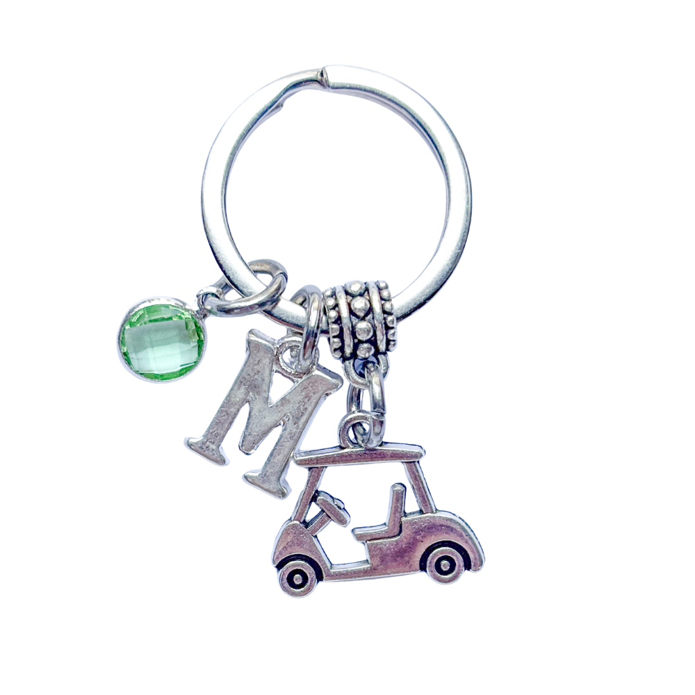 Personalised Golf Cart Keyring