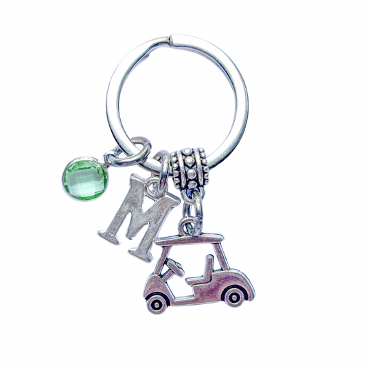 Personalised Golf Cart Keyring