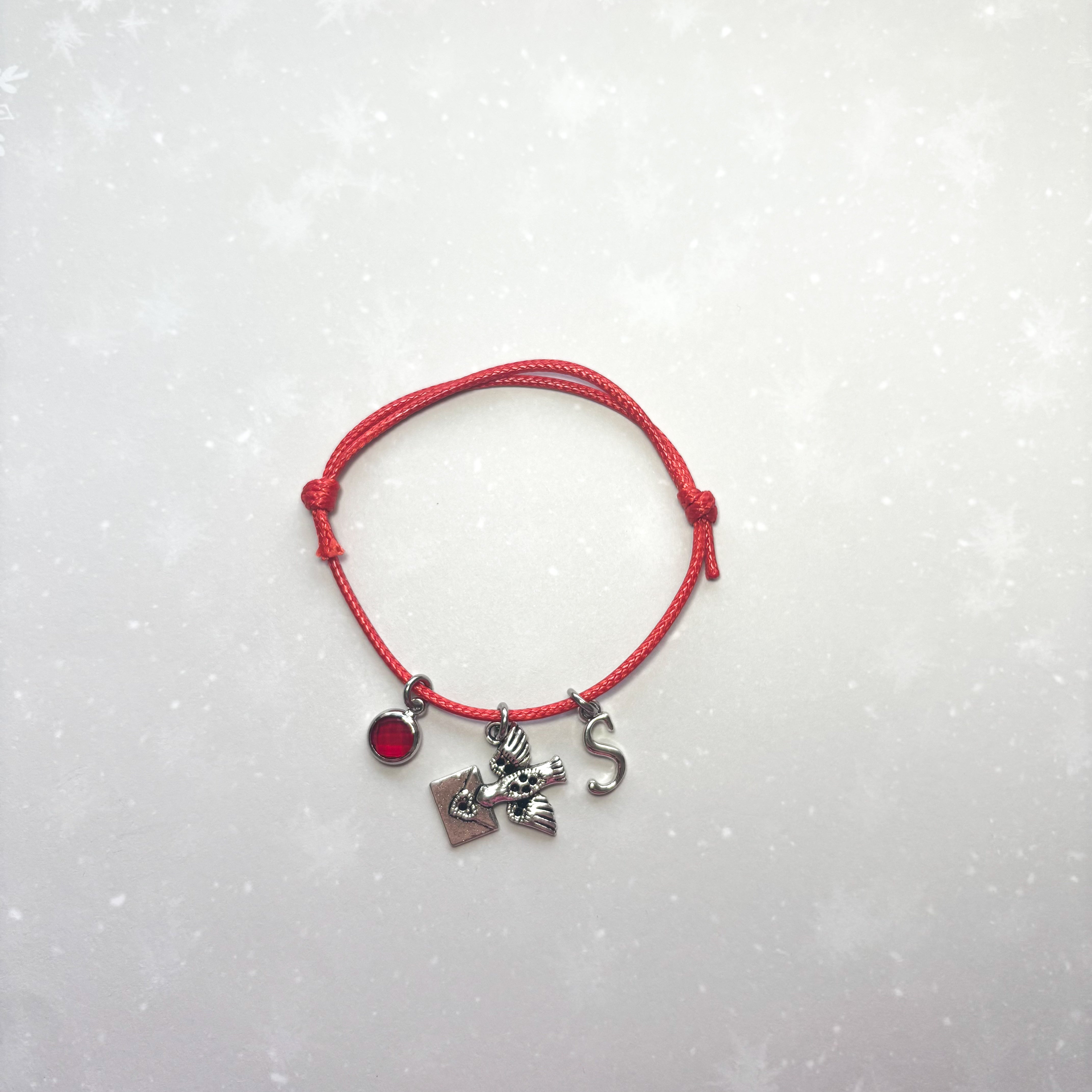 Personalised Homing Pigeon Cord Bracelet