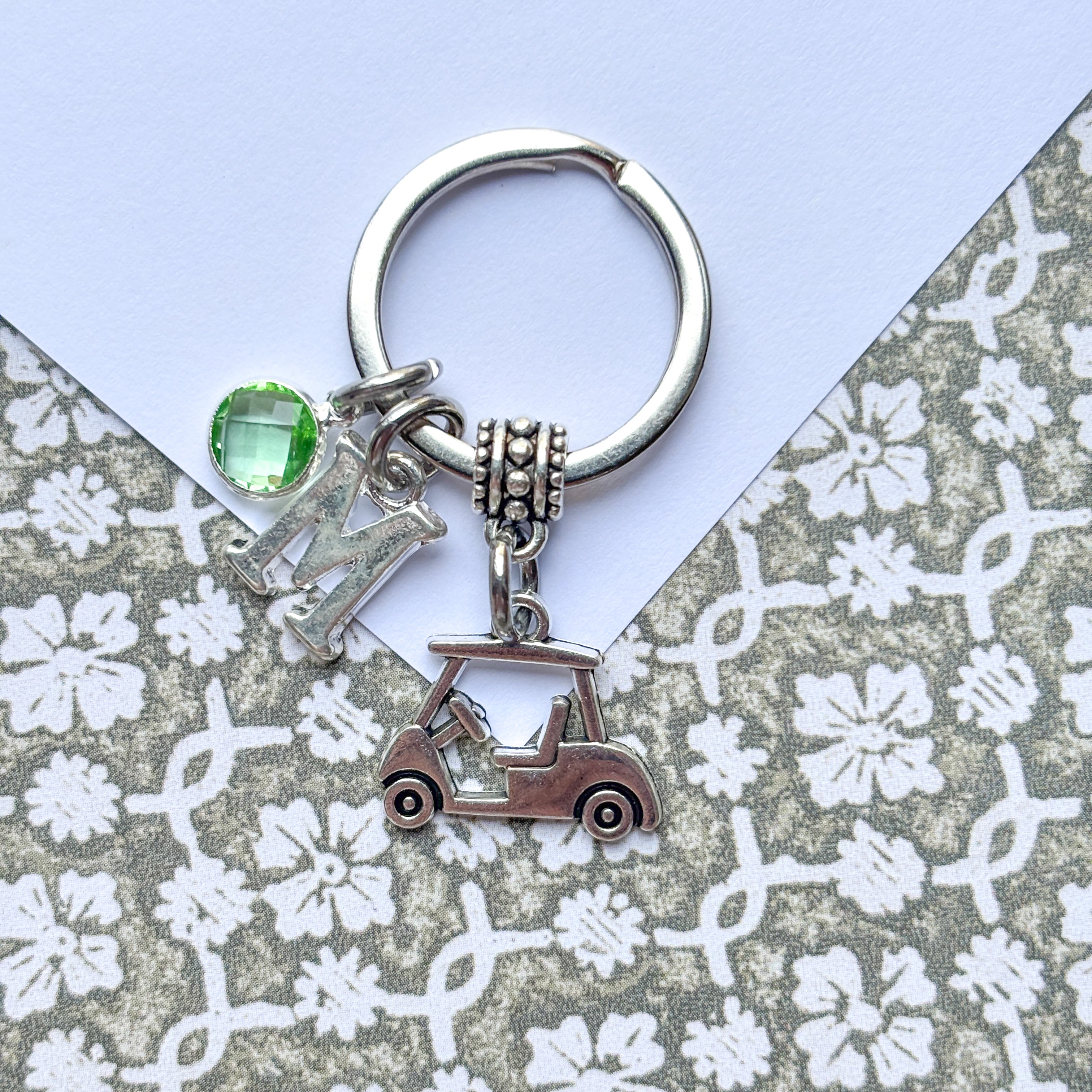 Personalised Golf Cart Keyring