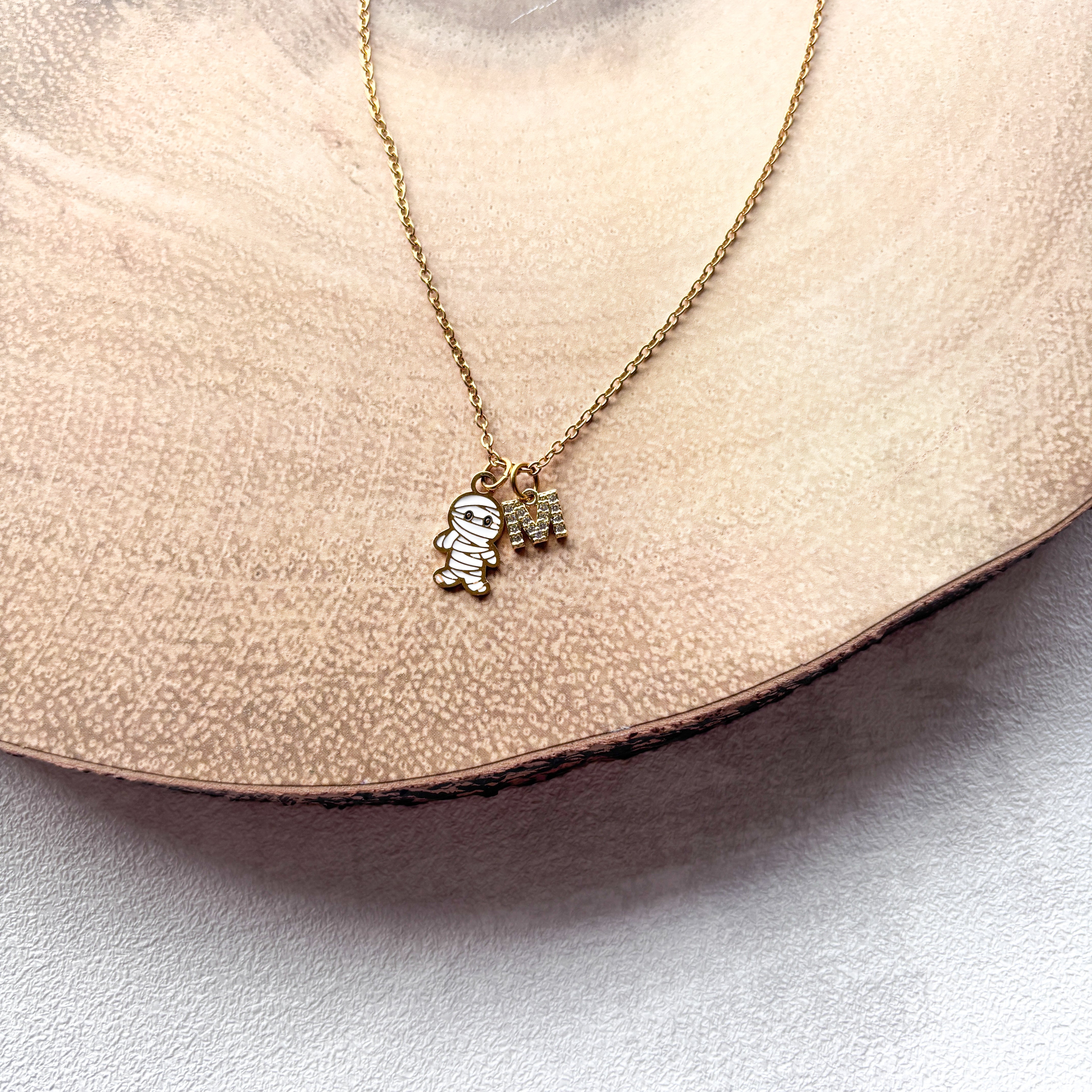Personalised Mummy Necklace – Halloween Jewellery