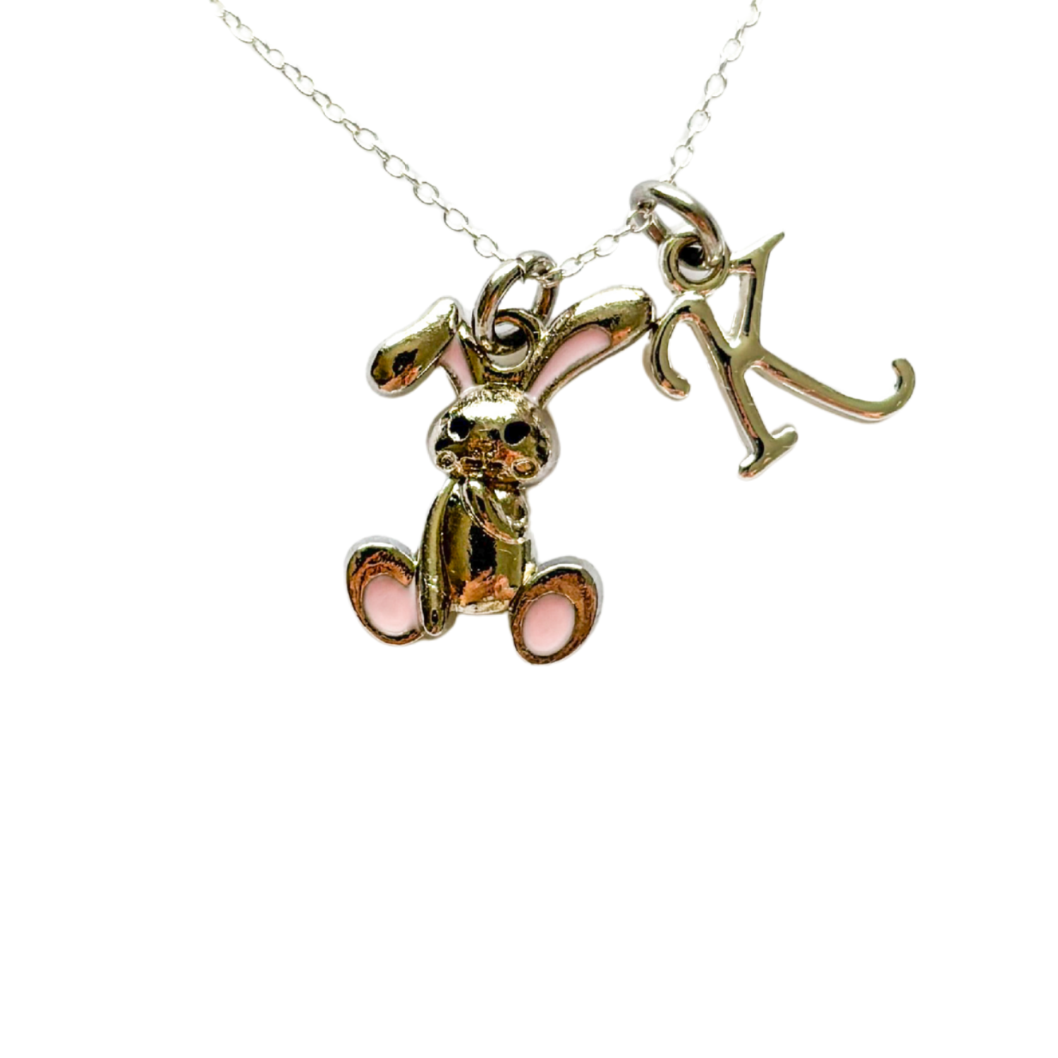 Personalised Rabbit Easter Bunny Necklace