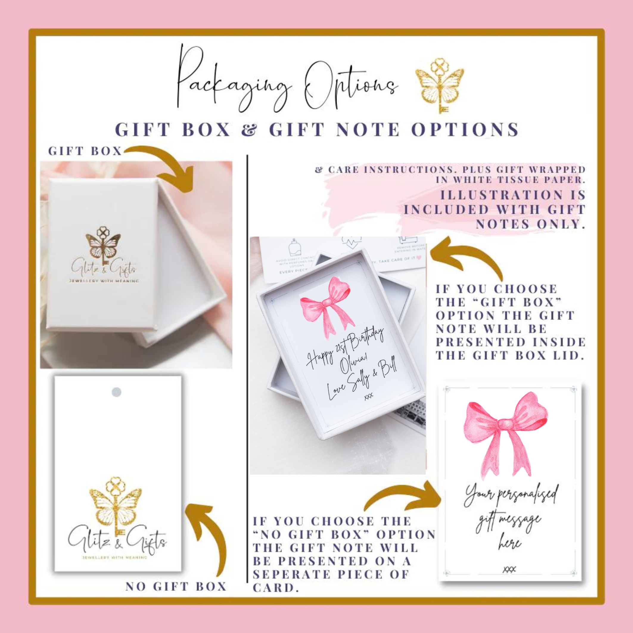 Personalised Elegant Bow Keyring