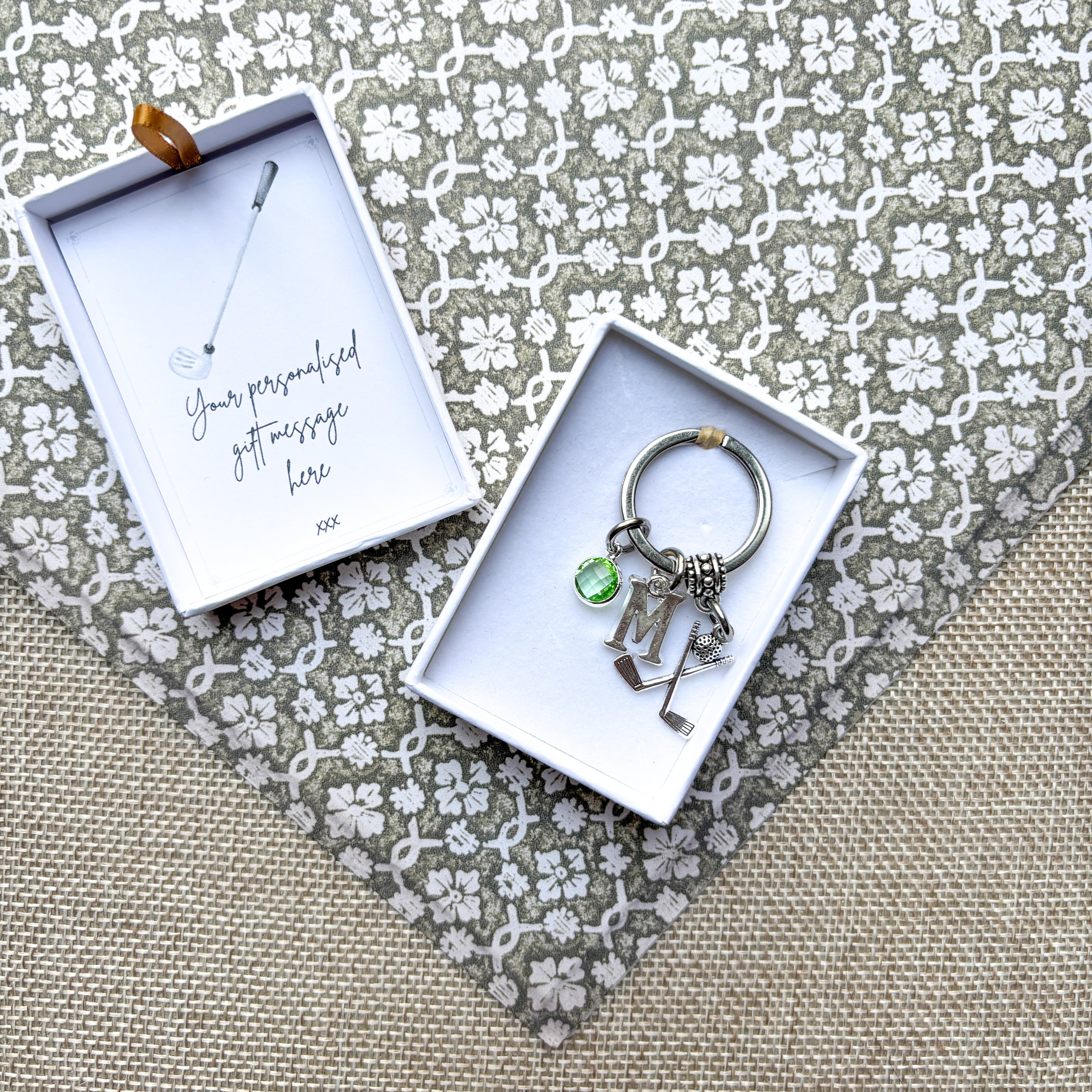 Personalised Golf Keyring