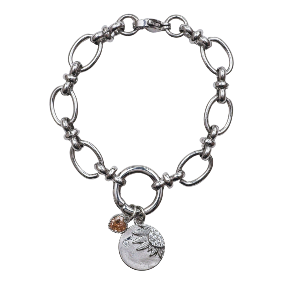 Sunflower Spirit Bracelet - Charm Bar Pre-Made