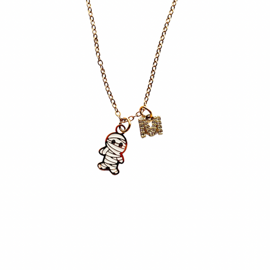 Personalised Mummy Necklace – Halloween Jewellery