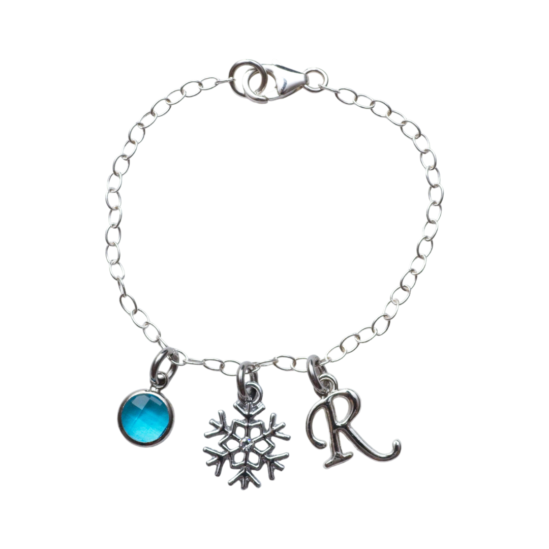 Personalised Snowflake Bracelet