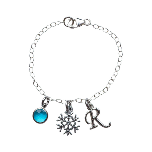 Personalised Snowflake Bracelet