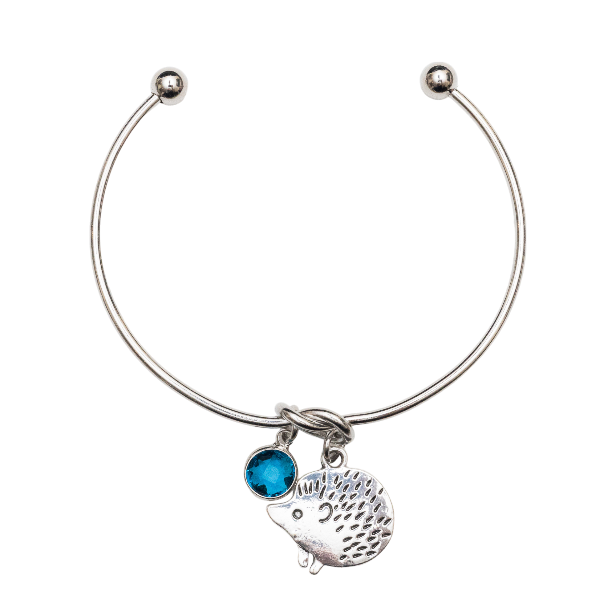 Personalised Hedgehog Knot Bangle