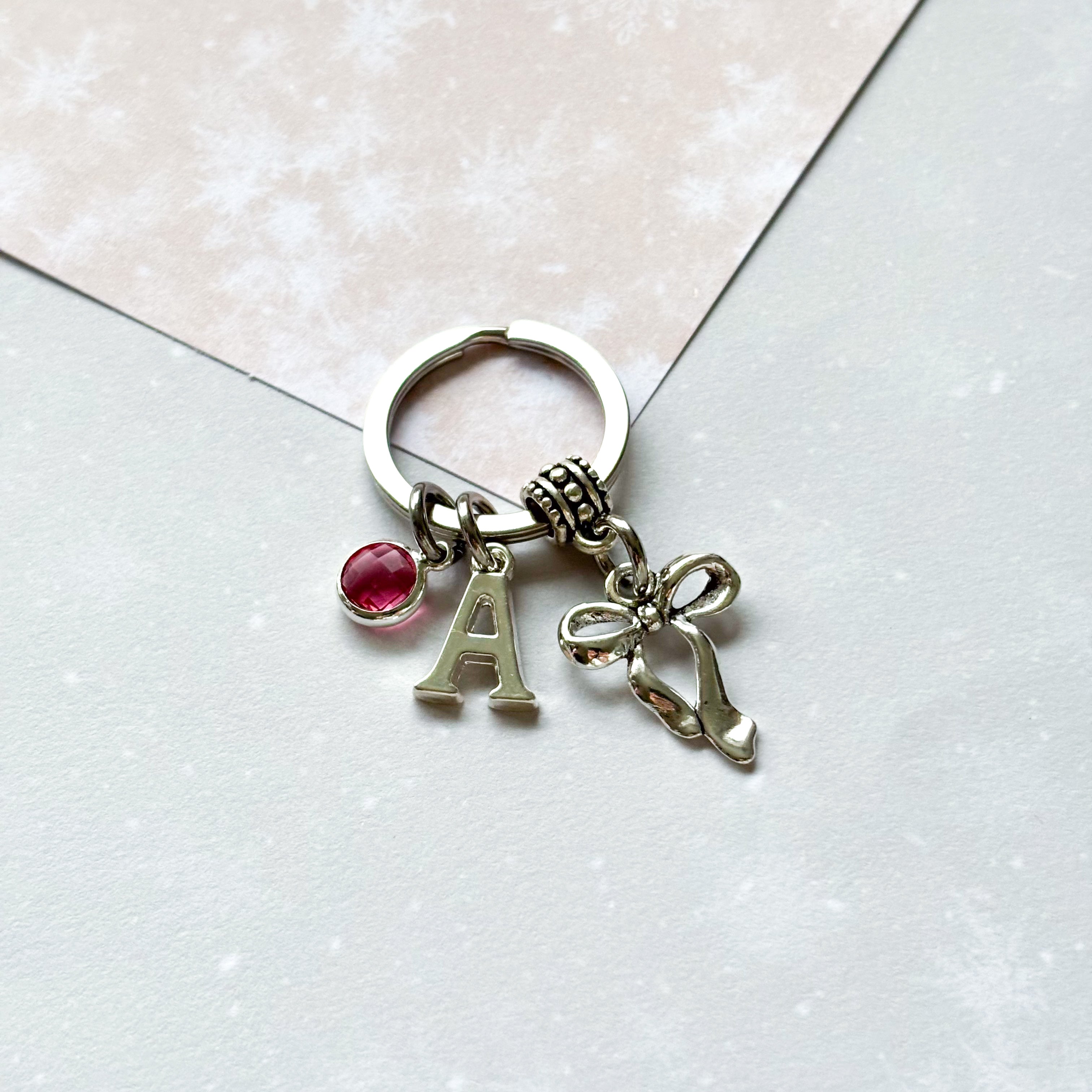Personalised Elegant Bow Keyring