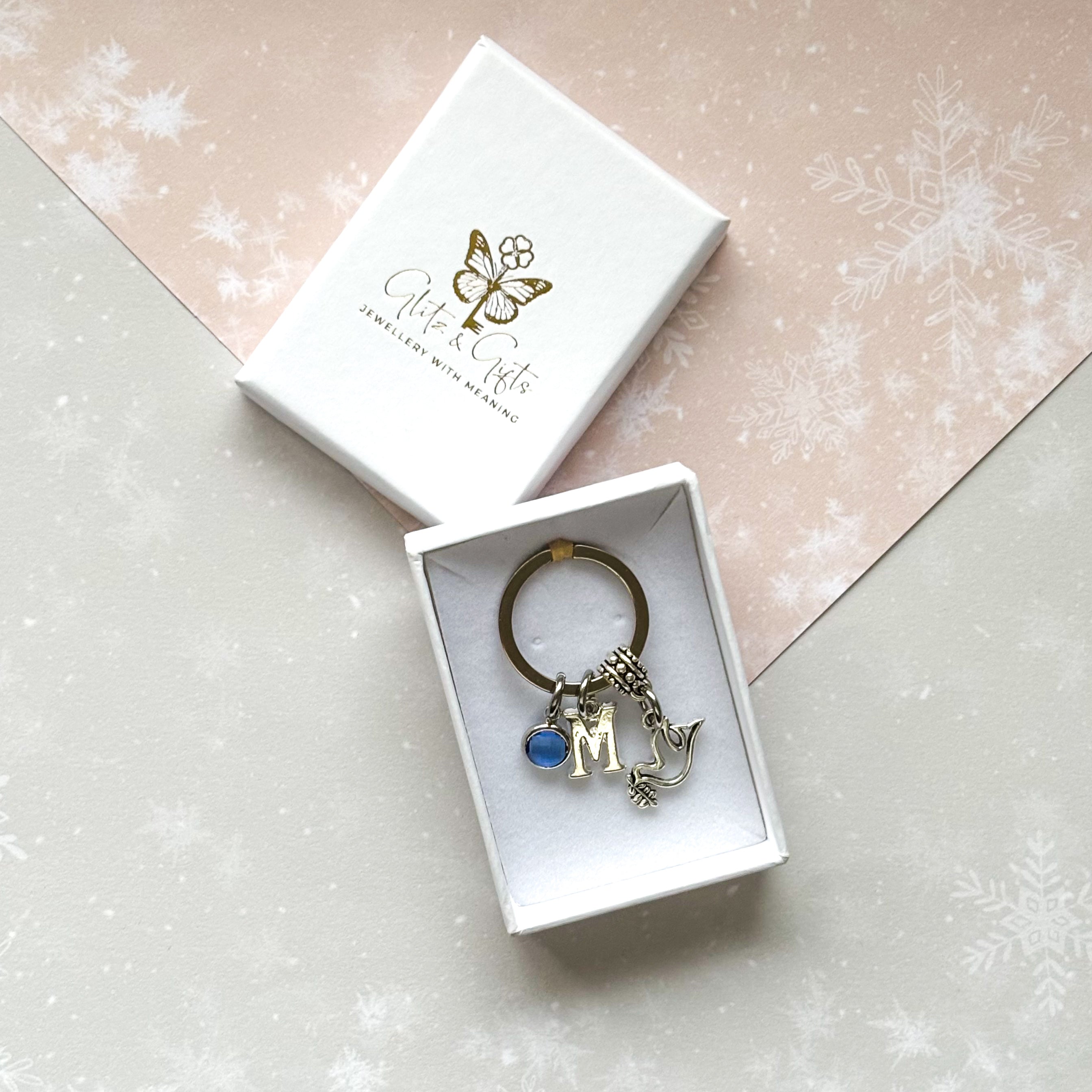 Personalised Dove Keyring