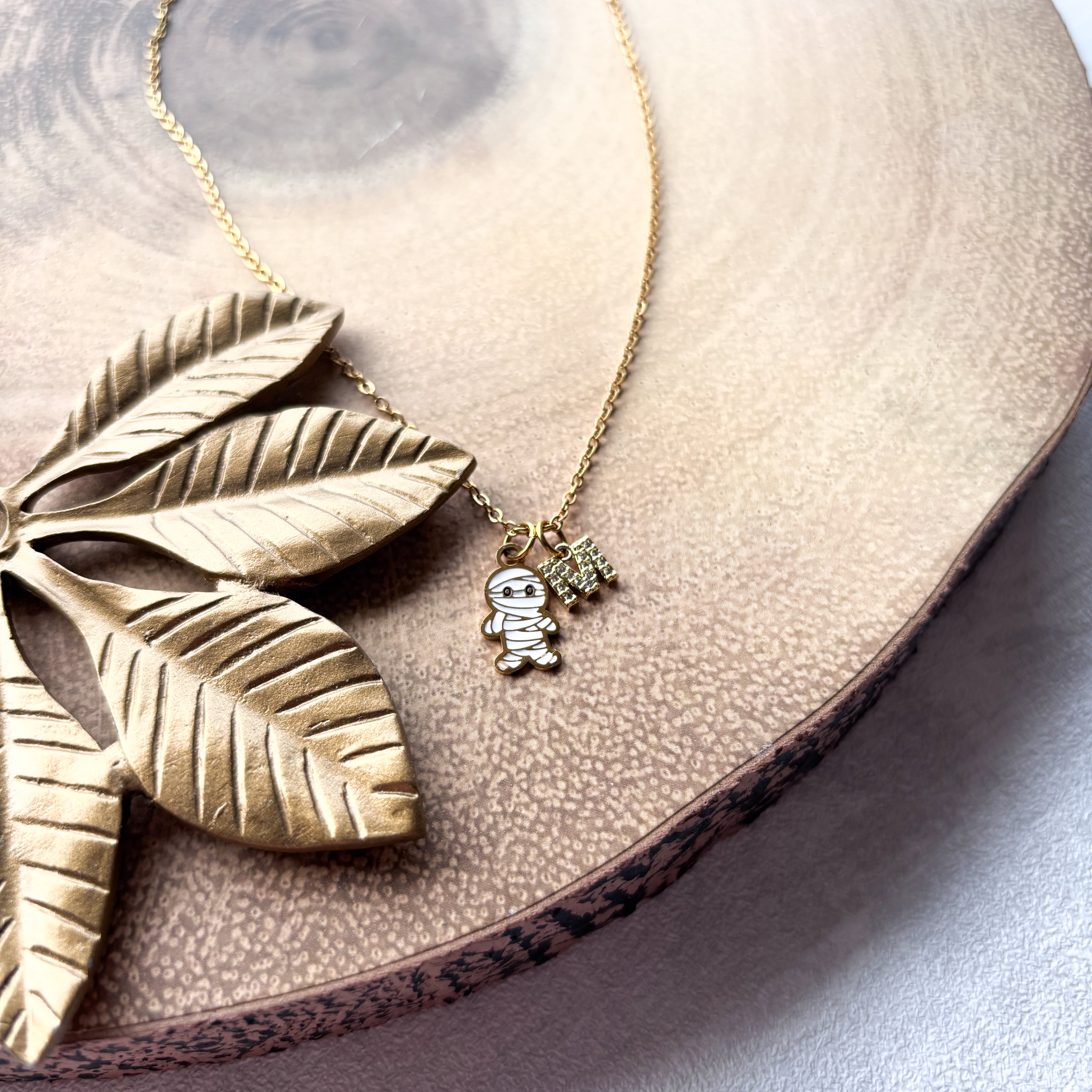 Personalised Mummy Necklace – Halloween Jewellery
