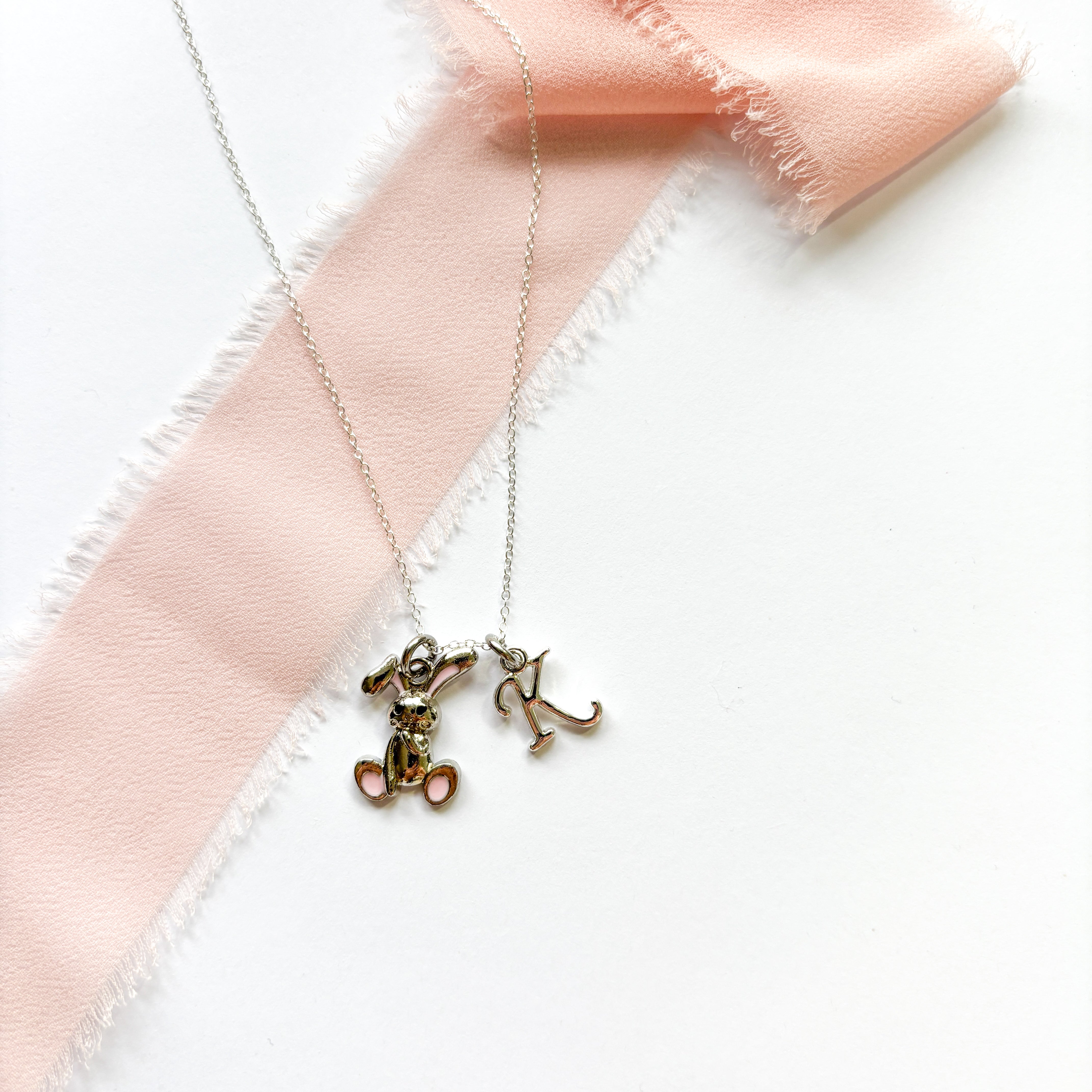 Personalised Rabbit Easter Bunny Necklace