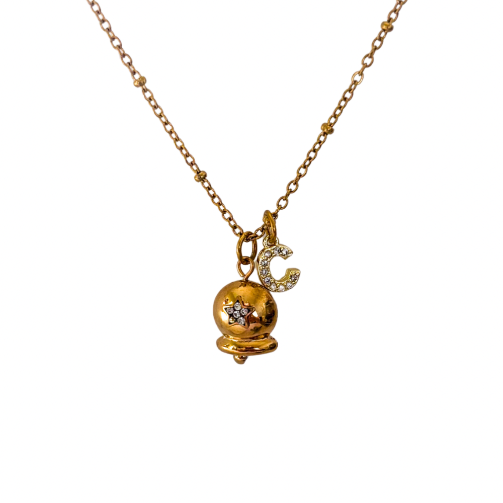 Personalised Festive Christmas Jingle Bell Necklace