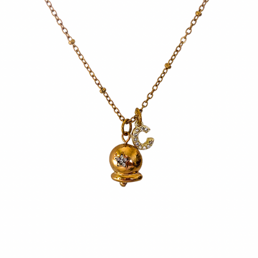 Personalised Festive Christmas Jingle Bell Necklace