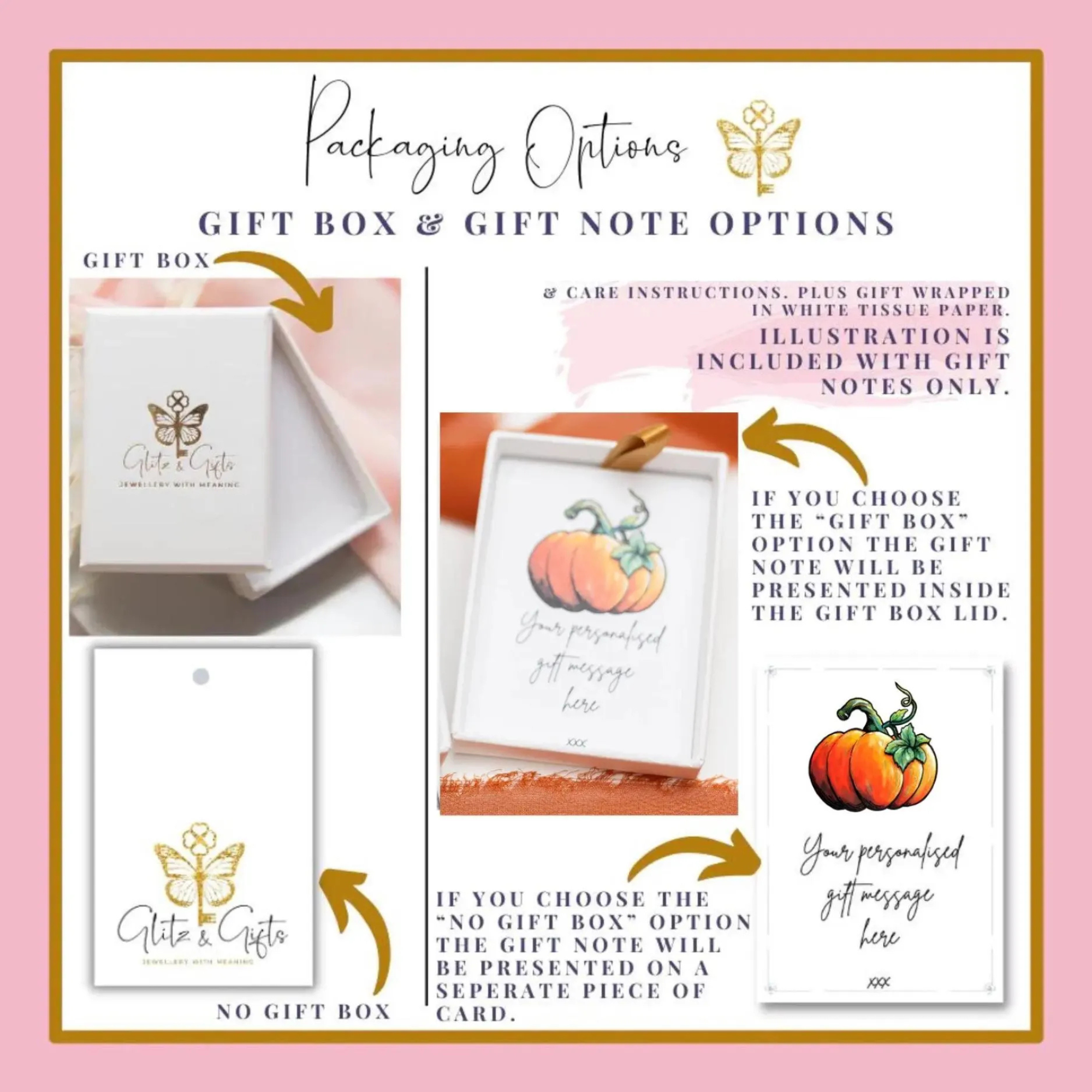 Pumpkin Charm Necklace with Birthstone & Initial, Halloween Personalised Jewellery, Paperclip Chain Necklace, Spooky Gift for Her