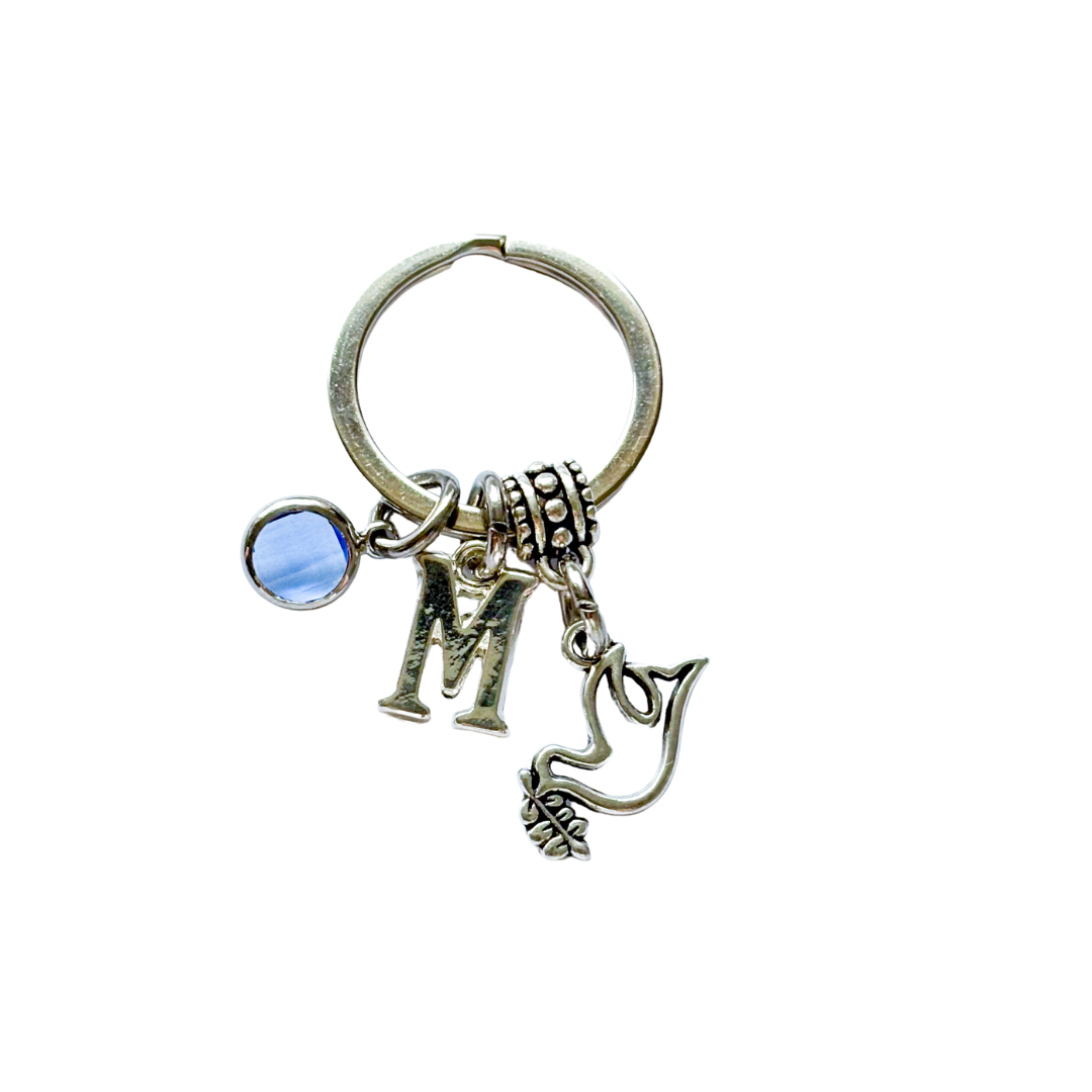 Personalised Dove Keyring