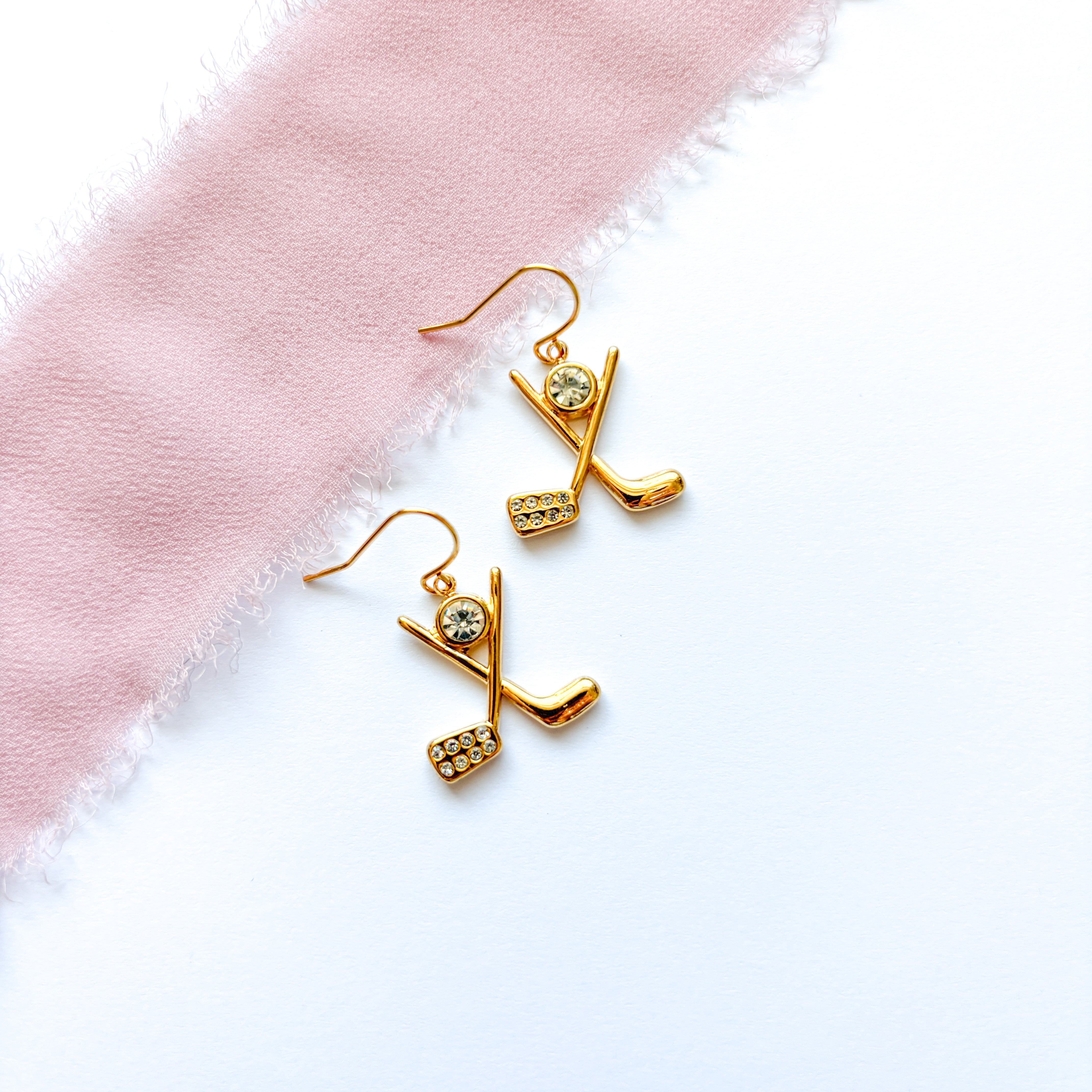Golf Club Earrings