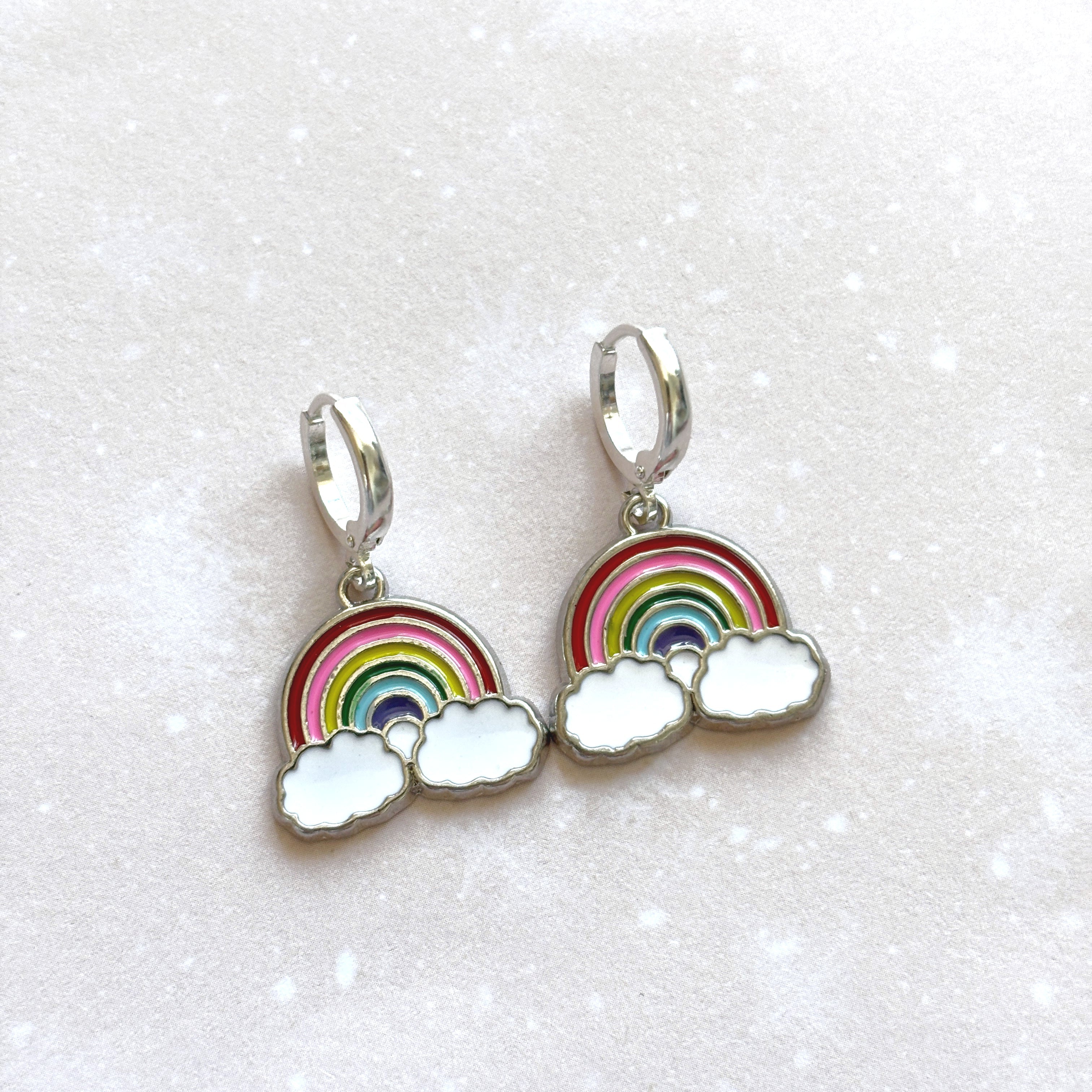 Rainbow Charm Earrings