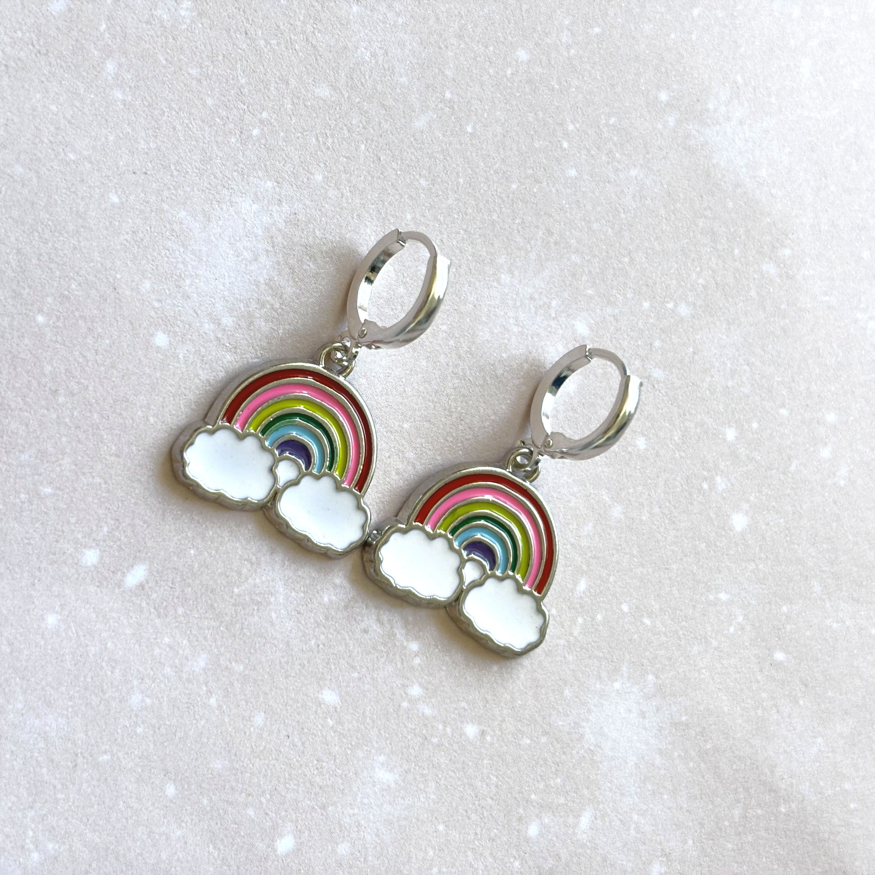 Rainbow Charm Earrings